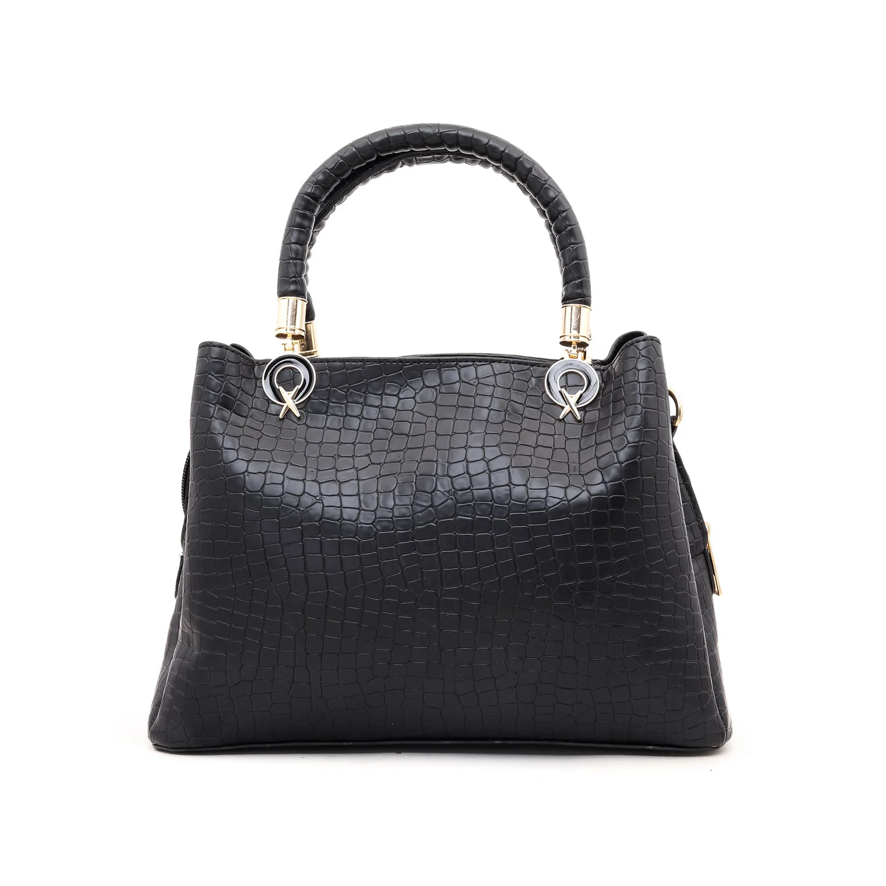 Black Formal Hand Bag P54371 - Image 3
