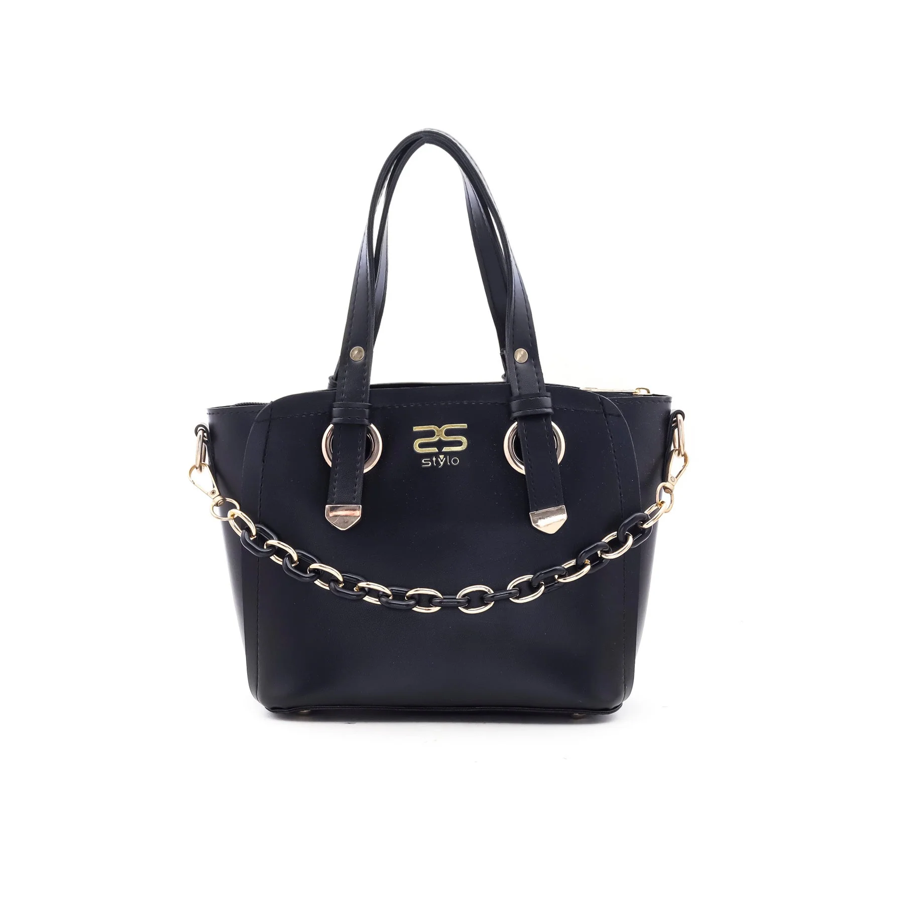 Black Formal Hand Bag P55216 - Image 2