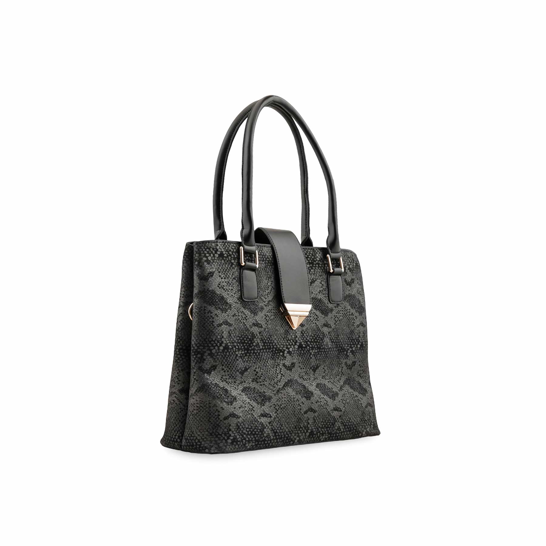 Black Formal Hand Bag P55740 - Image 2