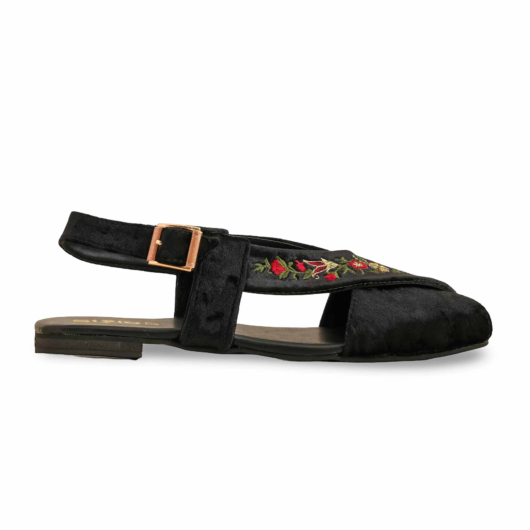 Black Formal Peshawari Chappal EC3183 - Image 2