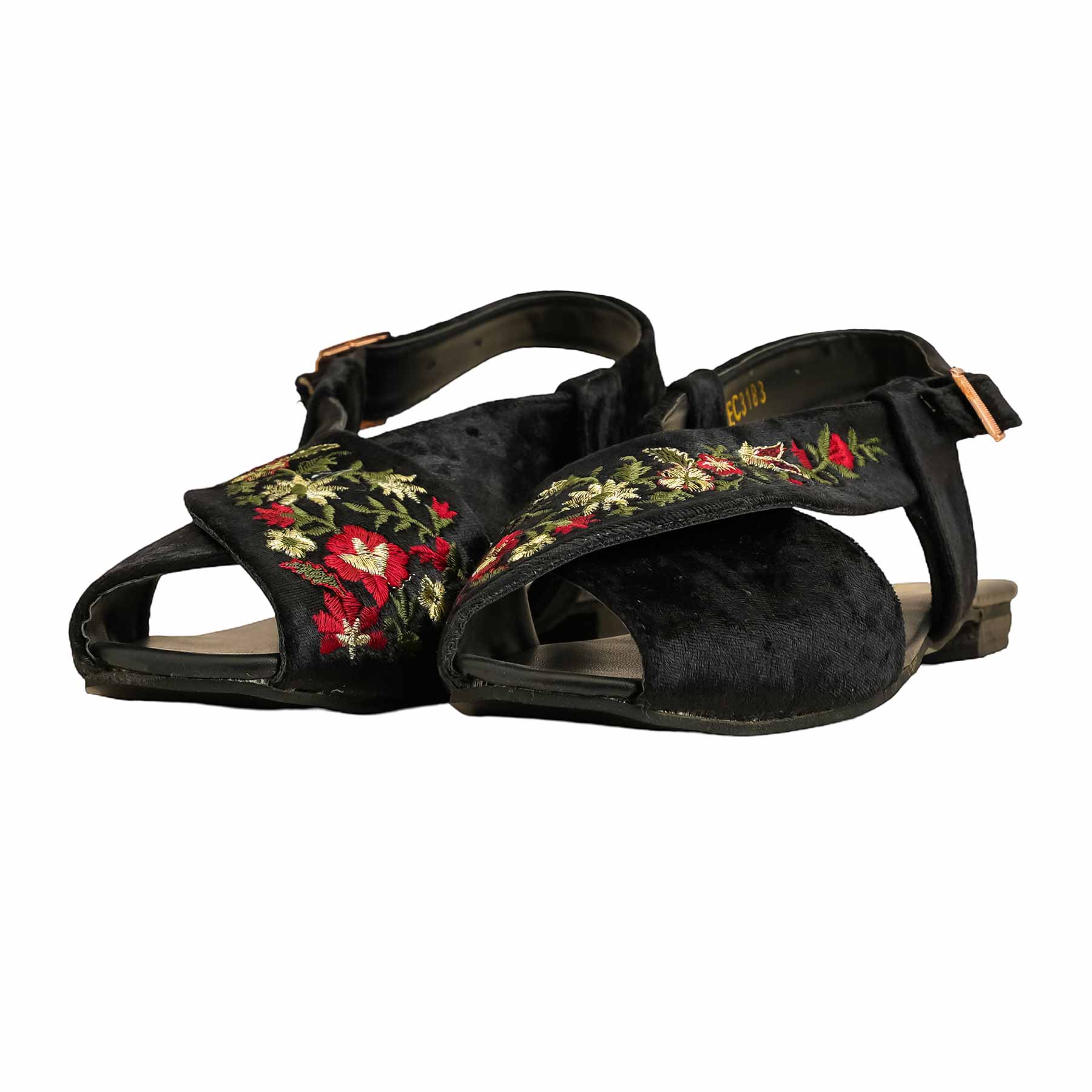 Black Formal Peshawari Chappal EC3183 - Image 3