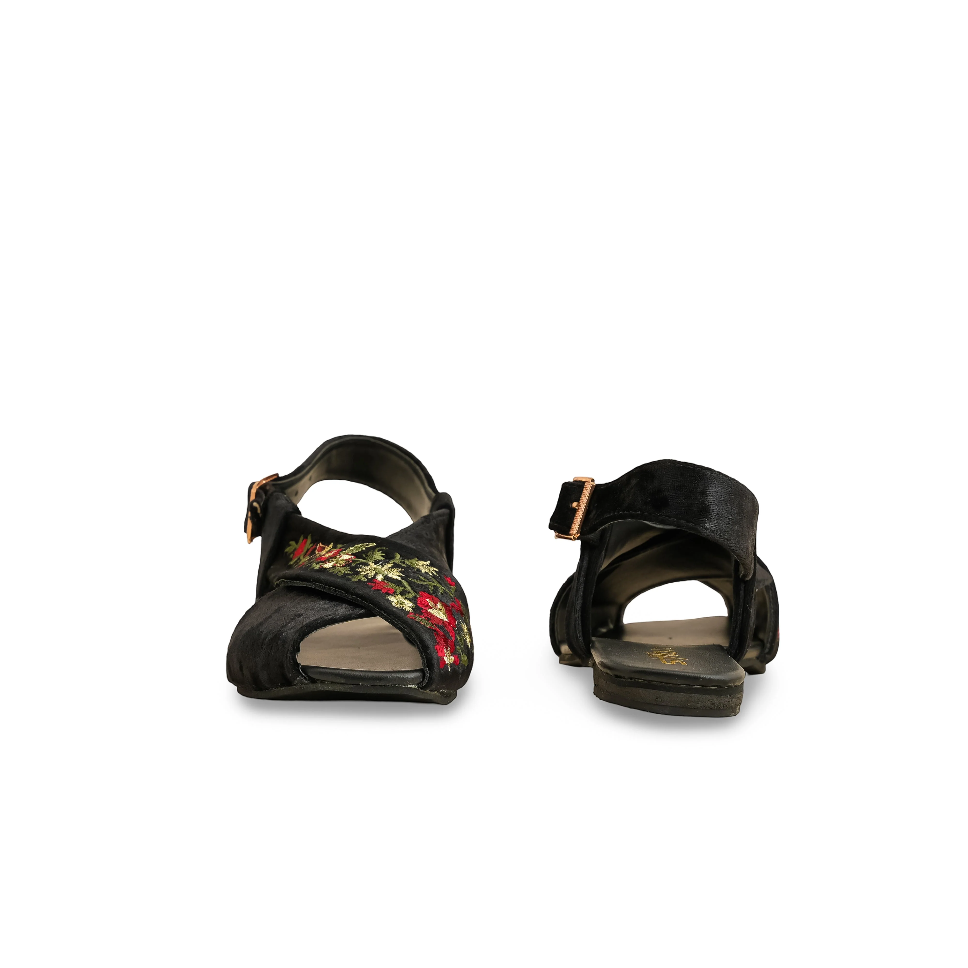 Black Formal Peshawari Chappal EC3183 - Image 4