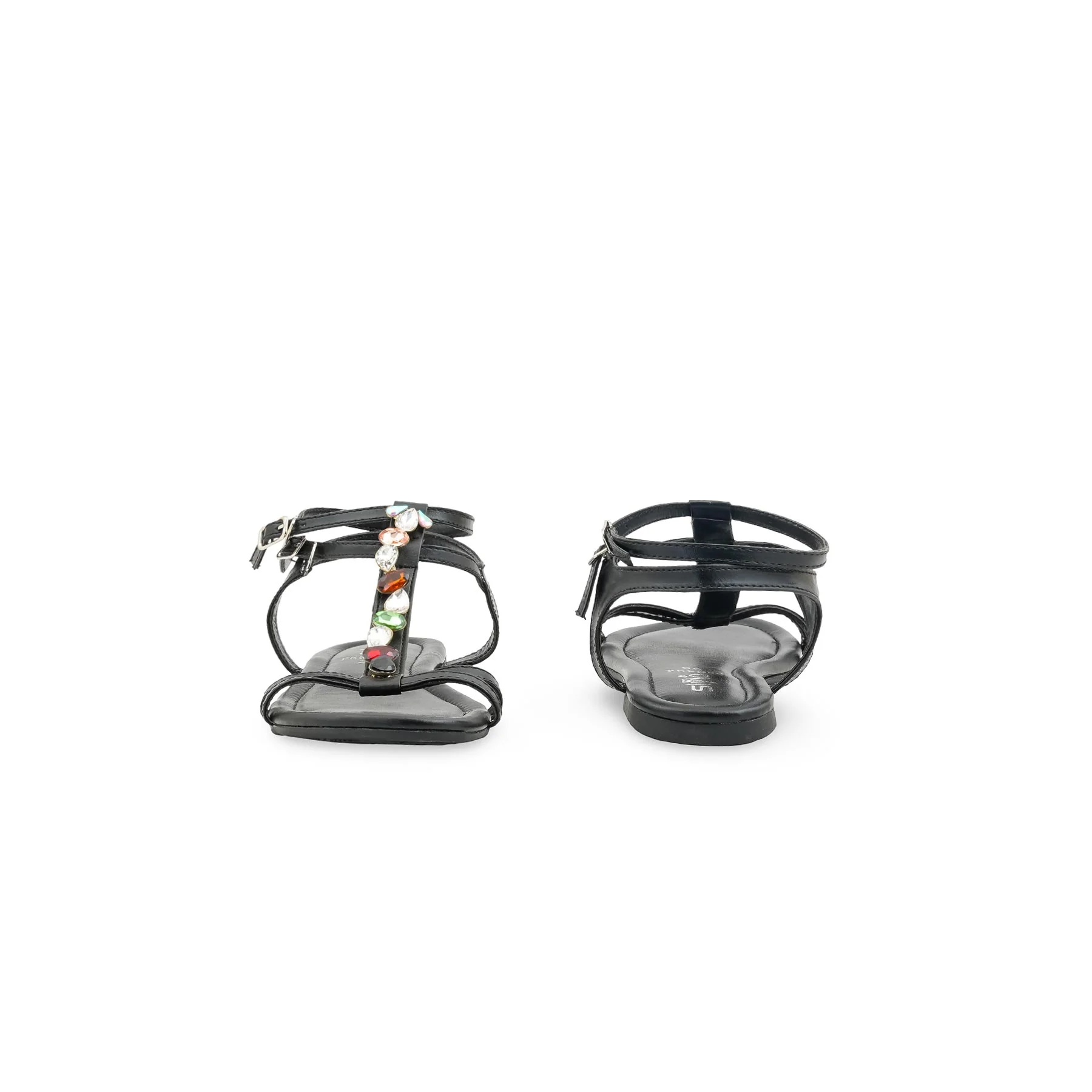 Black Formal Sandal For Ladies FR5494 - Image 4