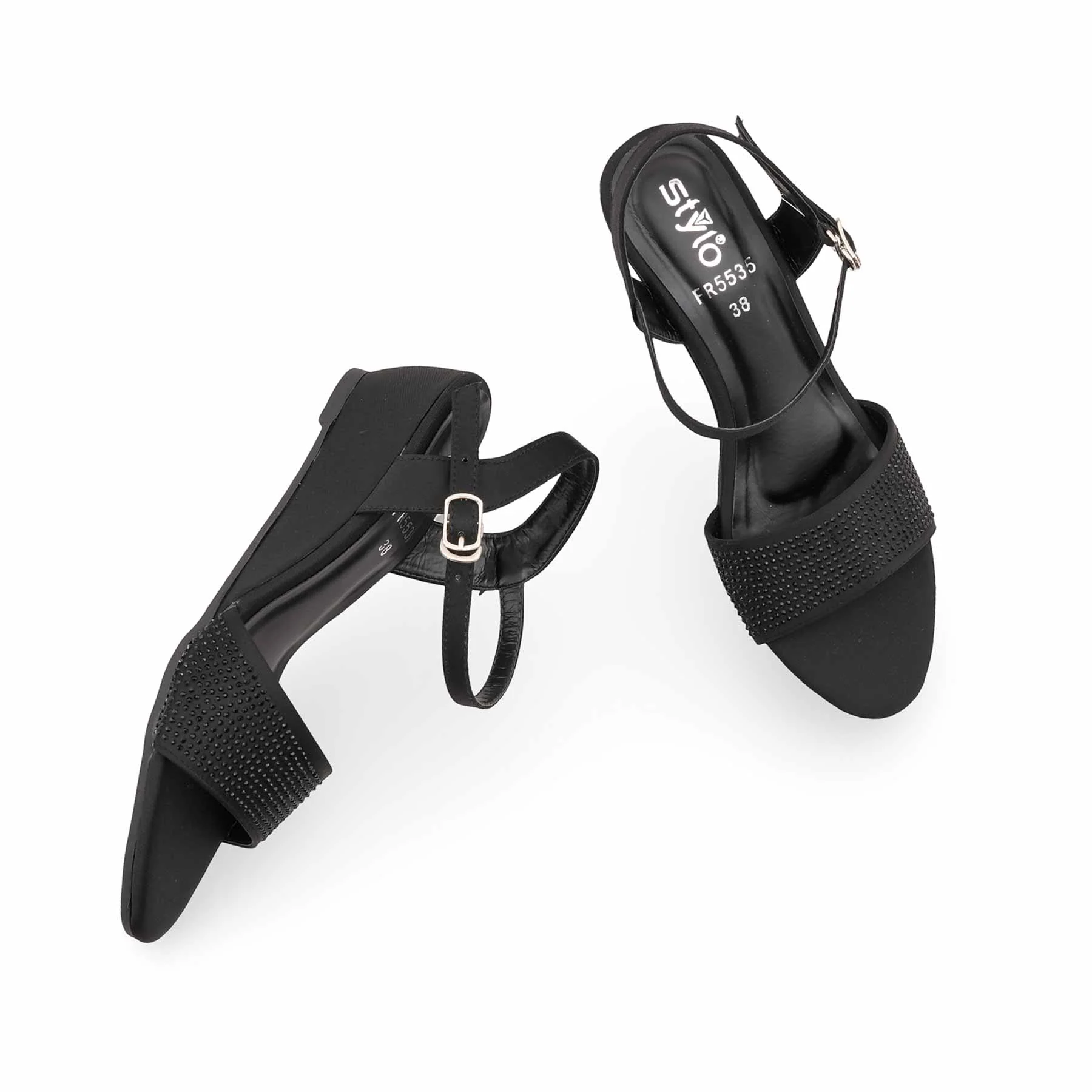 Black Formal Sandal For Ladies FR5535 - Image 5