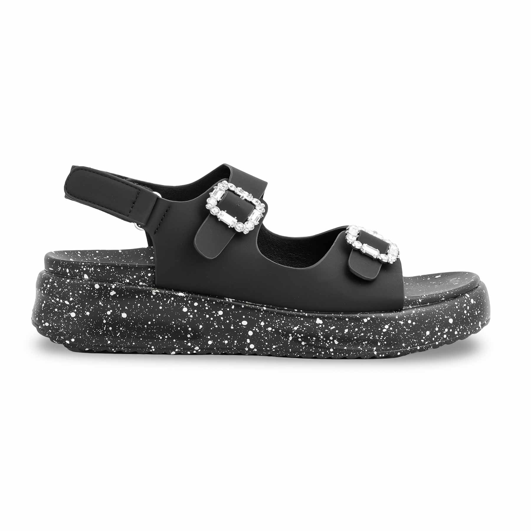Black Formal Sandal For Ladies PU0374 - Image 2