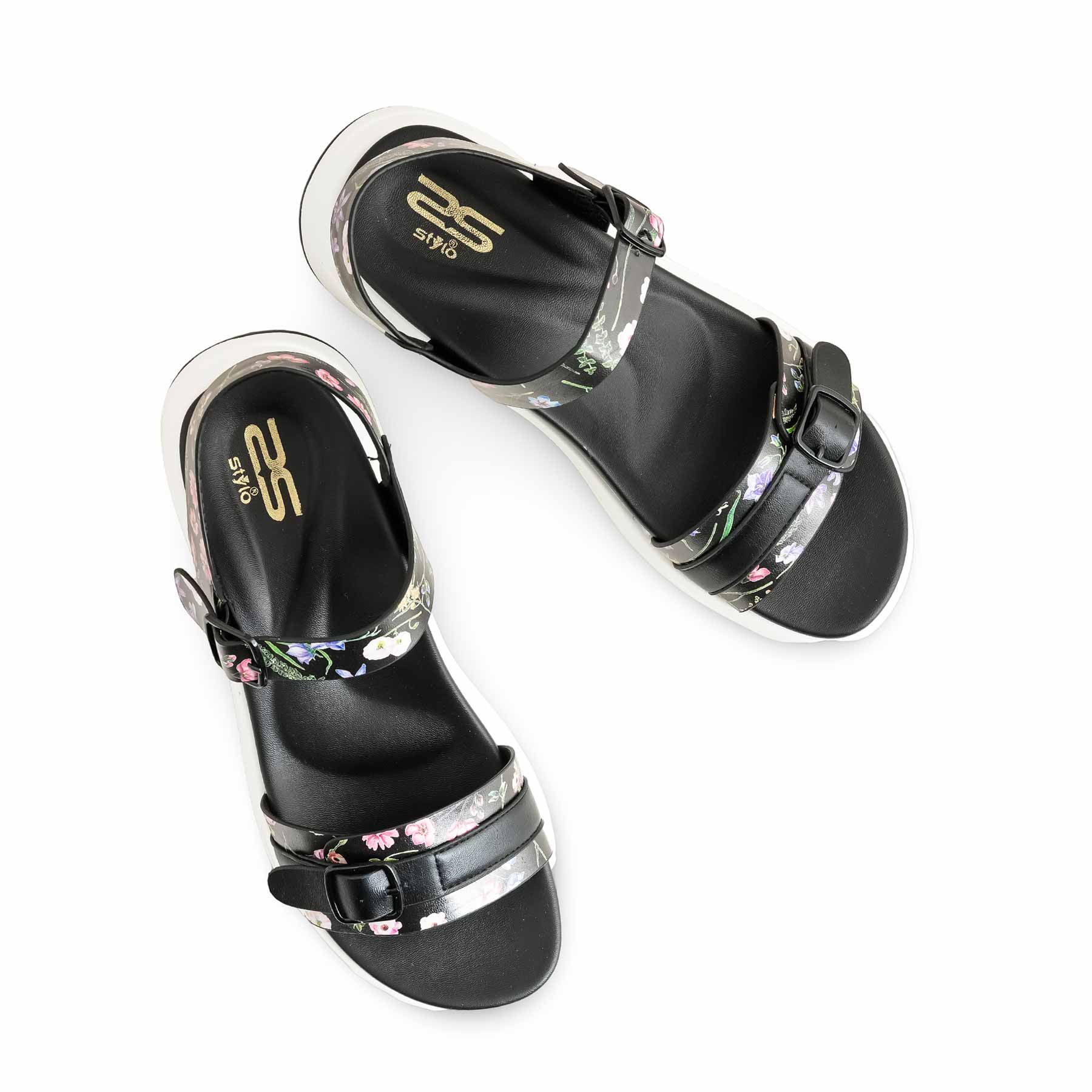 Black Formal Sandal For Ladies PU0376 - Image 5