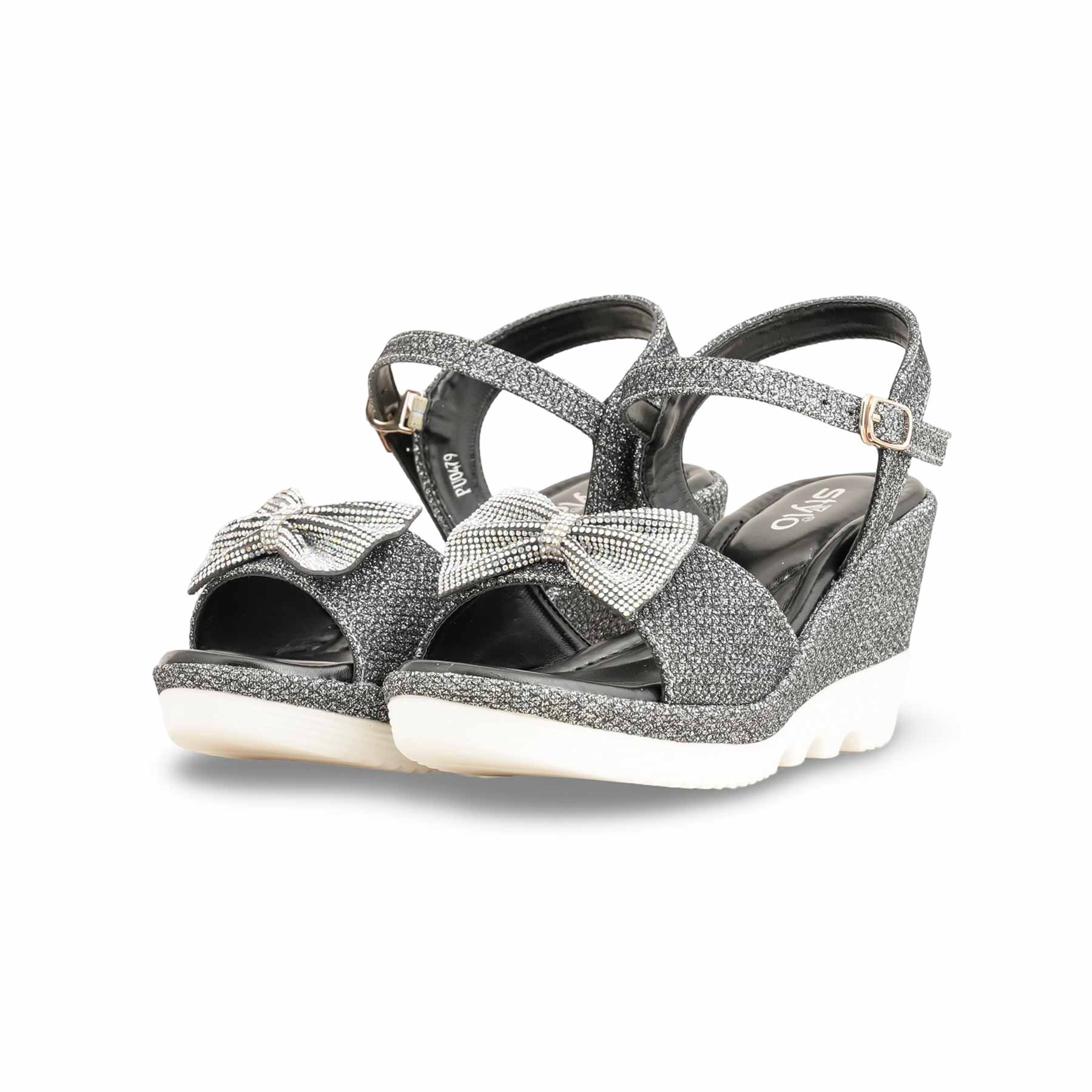 Black Formal Sandal For Ladies PU0479 - Image 3