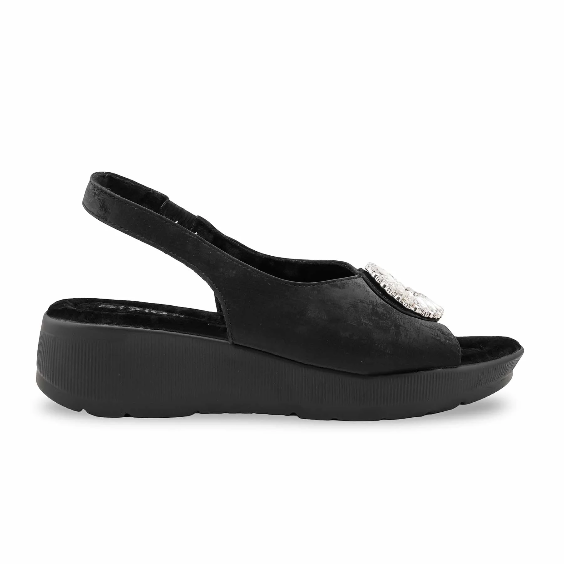 Black Formal Sandal For Ladies PU0600 - Image 2