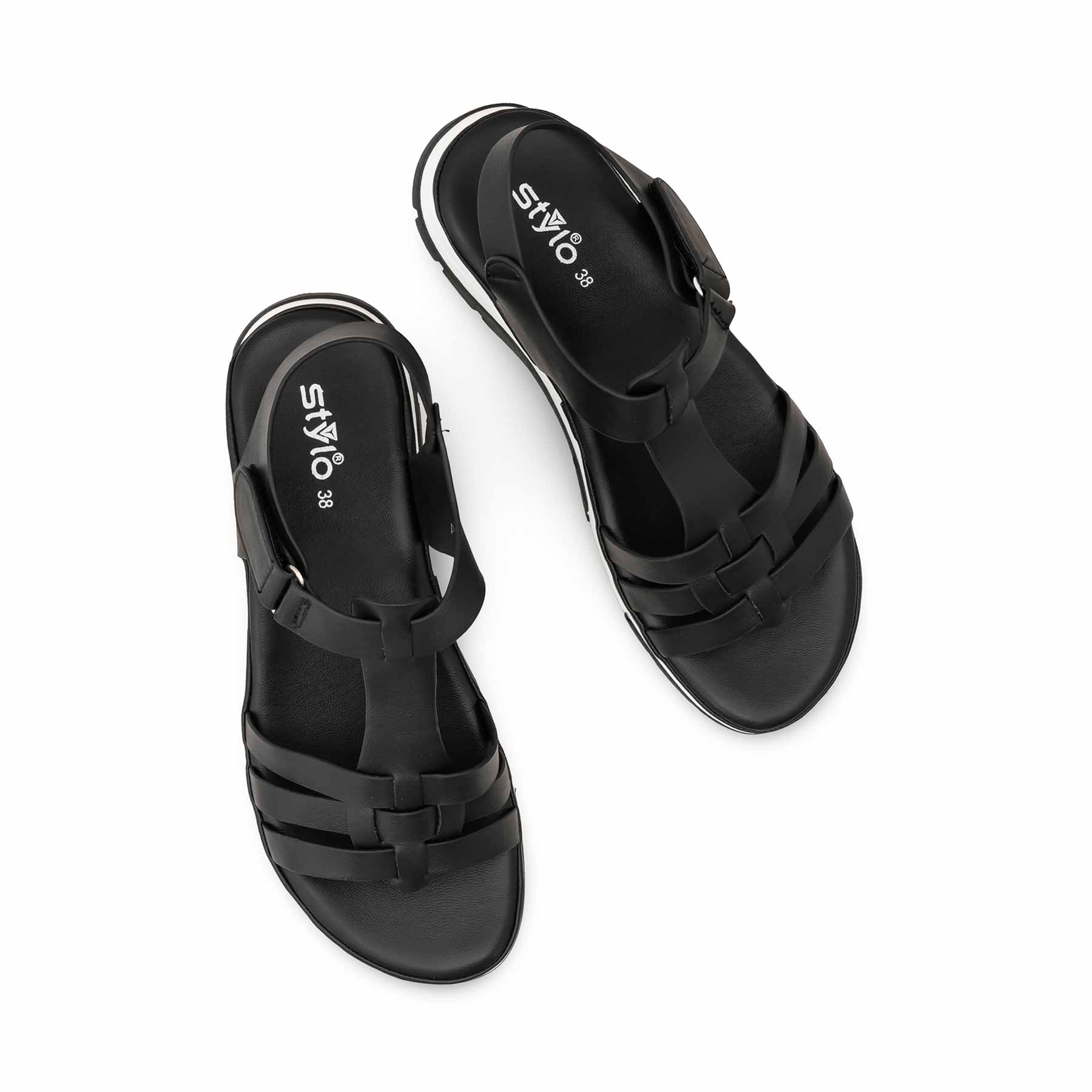Black Formal Sandal For Ladies PU0709 - Image 5