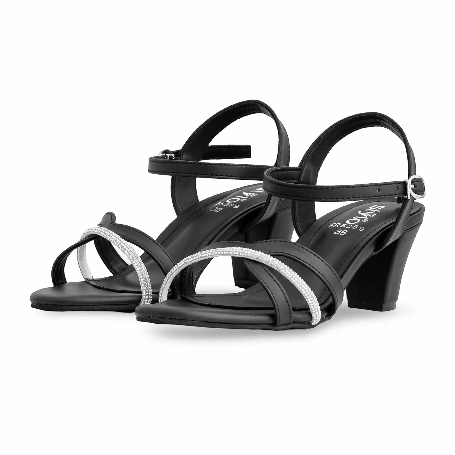 Black Formal Sandal For Women FR5369 - Image 3