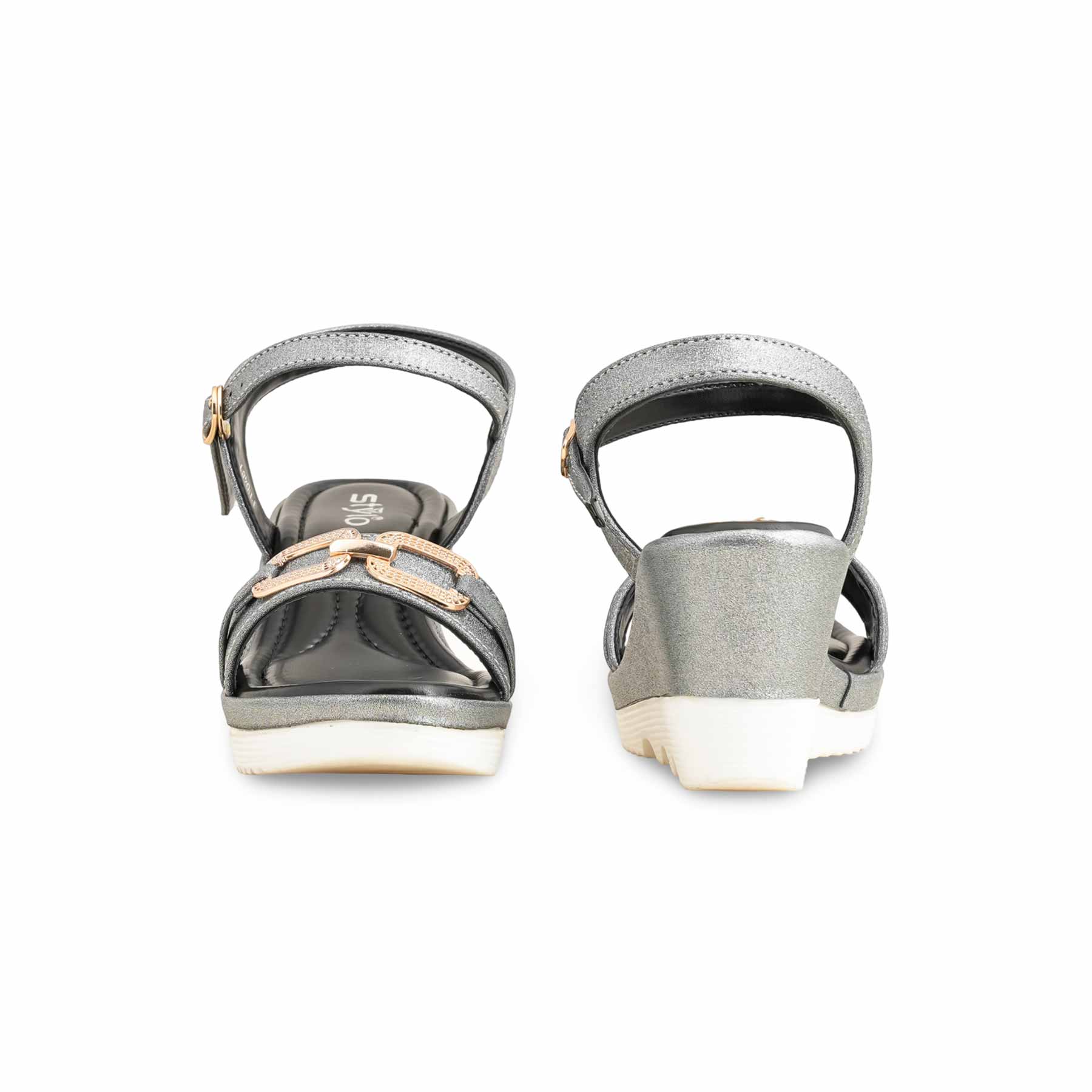 Black Formal Sandal For Women PU0481 - Image 4