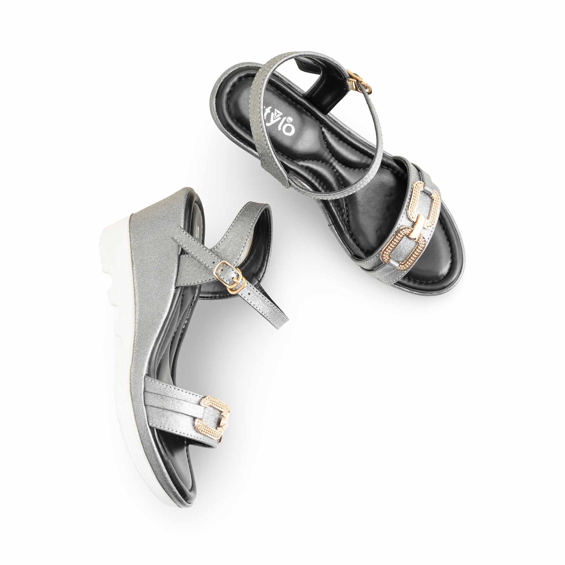 Black Formal Sandal For Women PU0481 - Image 5