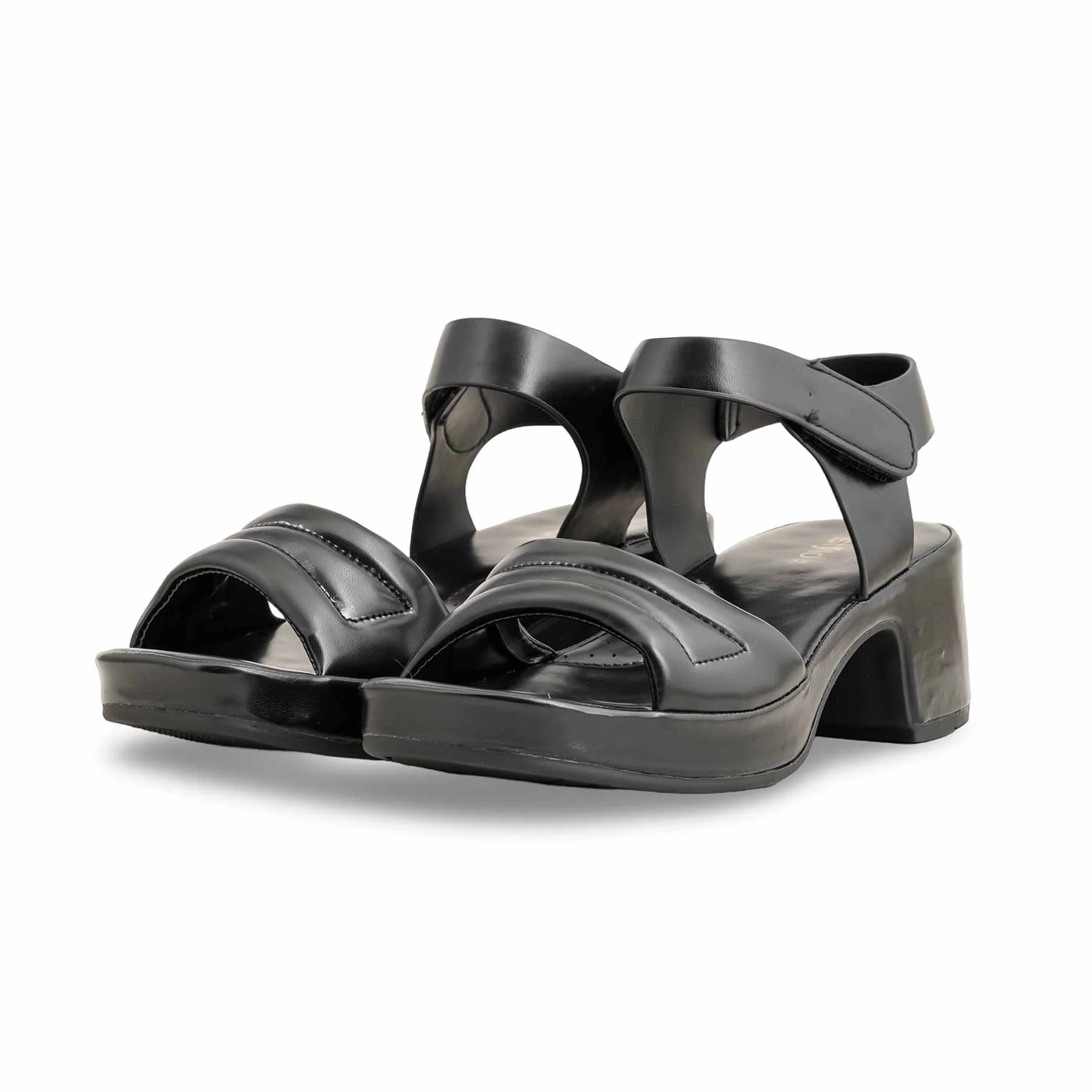 Black Formal Sandal For Women PU0515 - Image 3