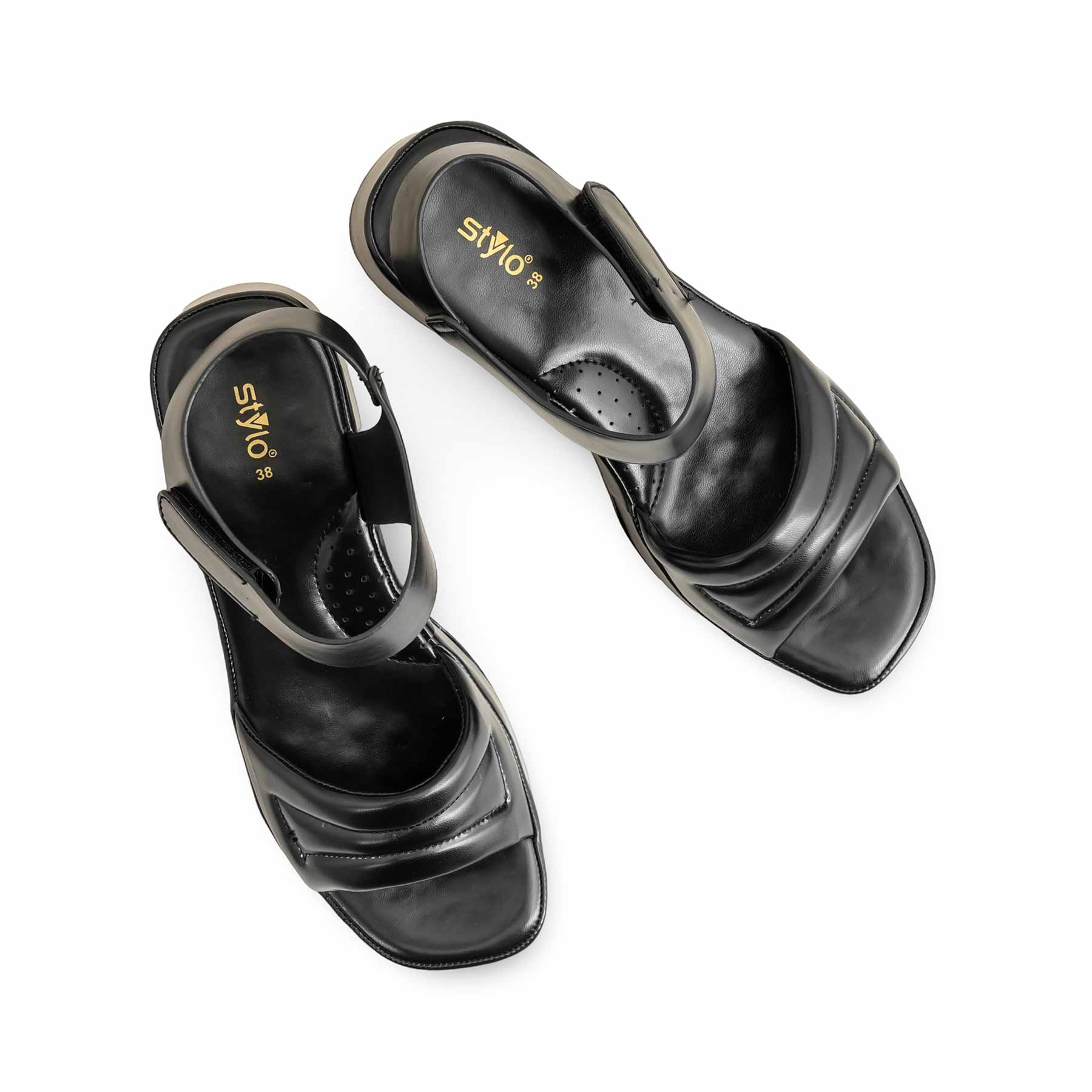 Black Formal Sandal For Women PU0515 - Image 5