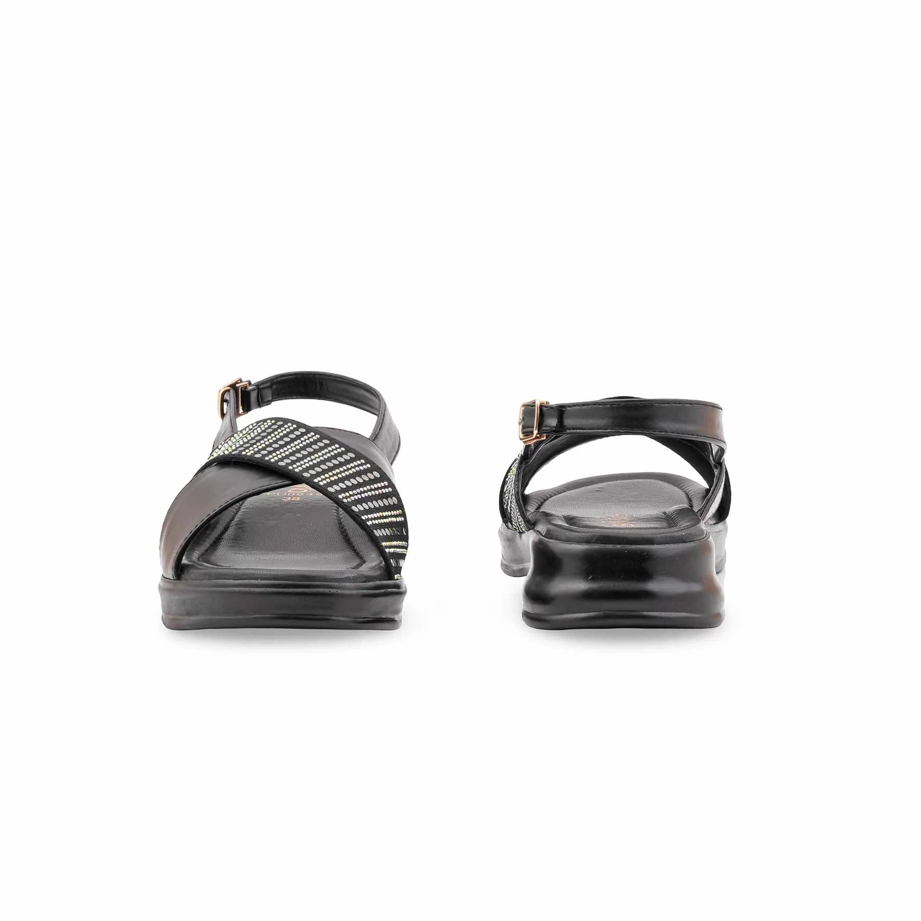 Black Formal Sandal For Women PU0649 - Image 4