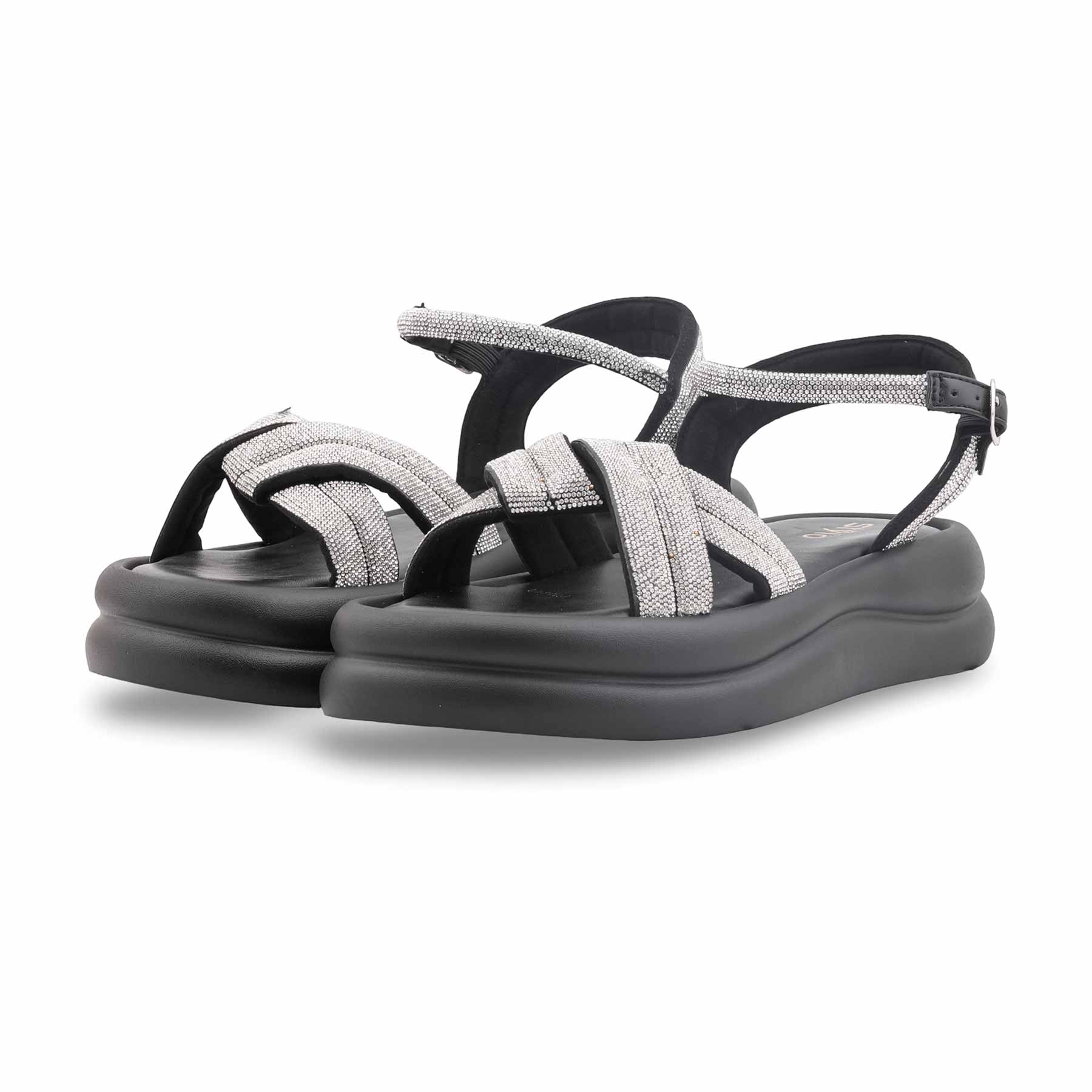 Black Formal Sandal For Women PU0744 - Image 3