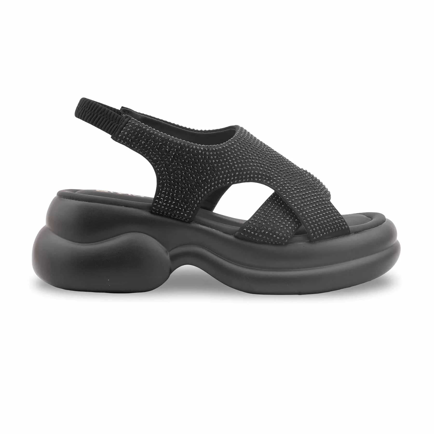 Black Formal Sandal For Women PU0746 - Image 2