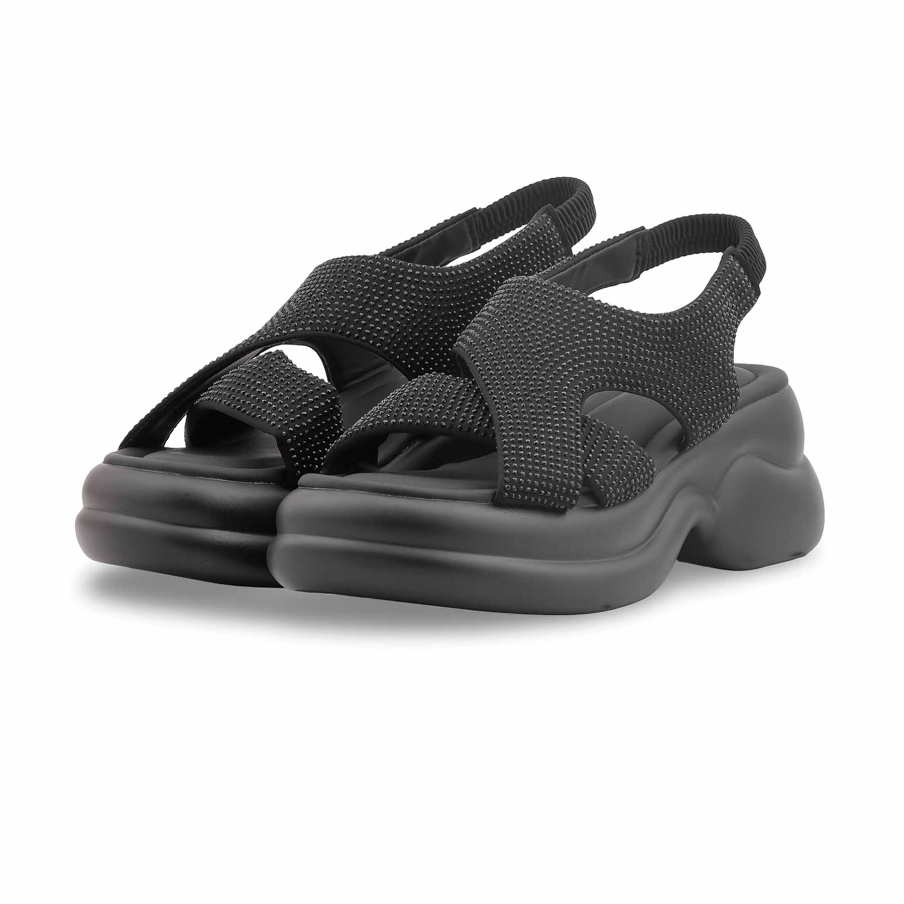 Black Formal Sandal For Women PU0746 - Image 3