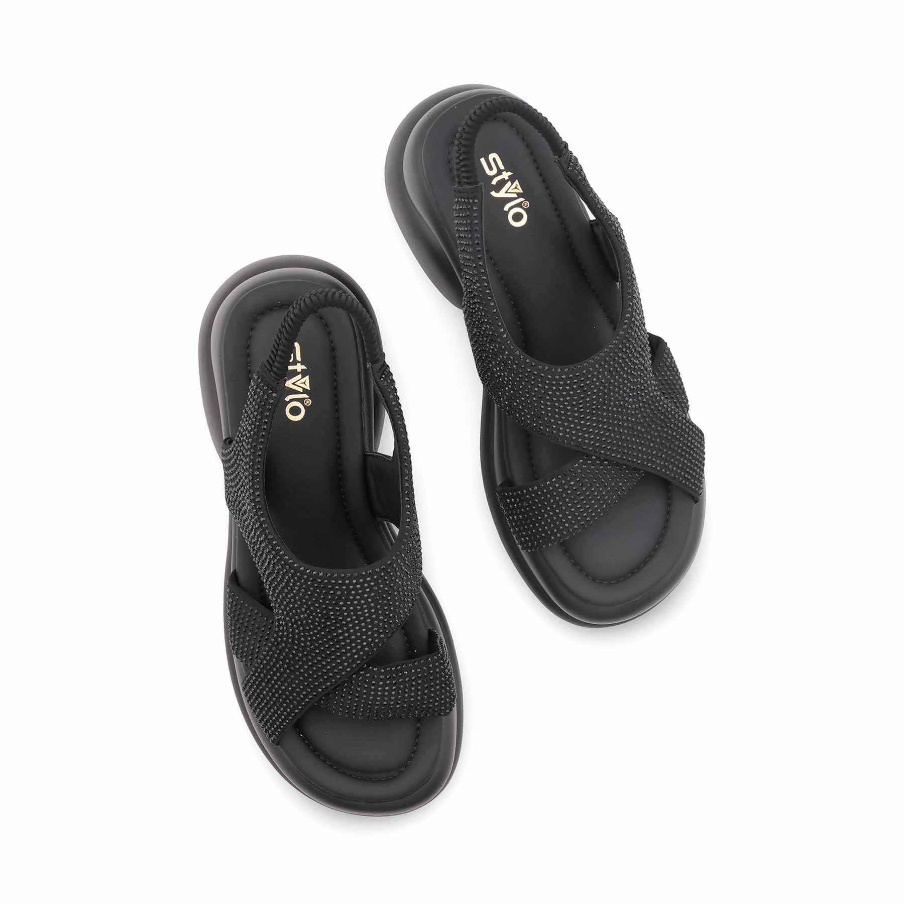 Black Formal Sandal For Women PU0746 - Image 5