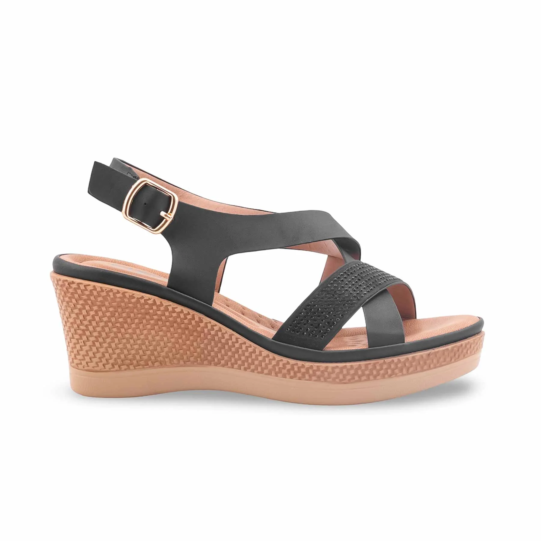 Black Formal Sandal For Women PU0752 - Image 2