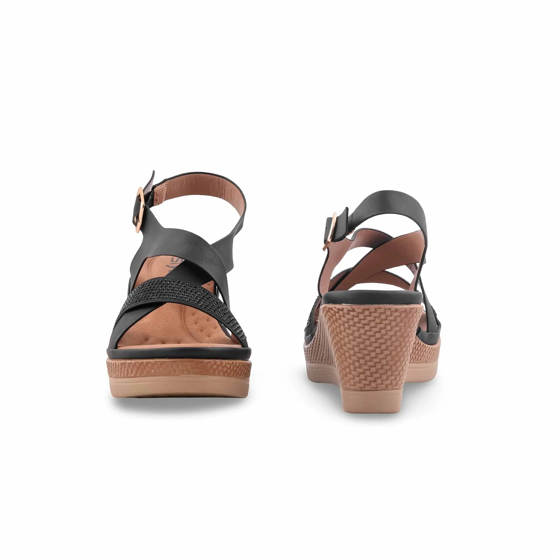 Black Formal Sandal For Women PU0752 - Image 4