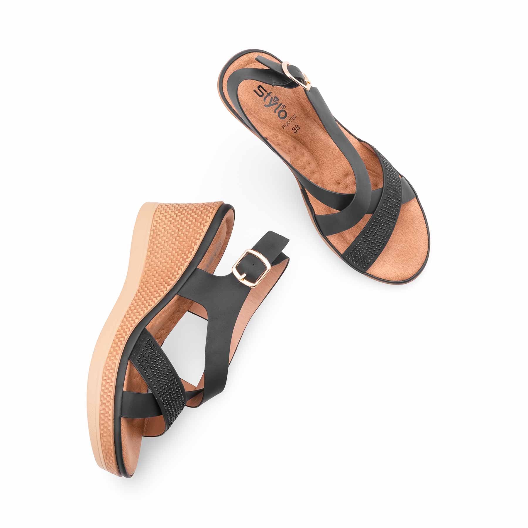 Black Formal Sandal For Women PU0752 - Image 5