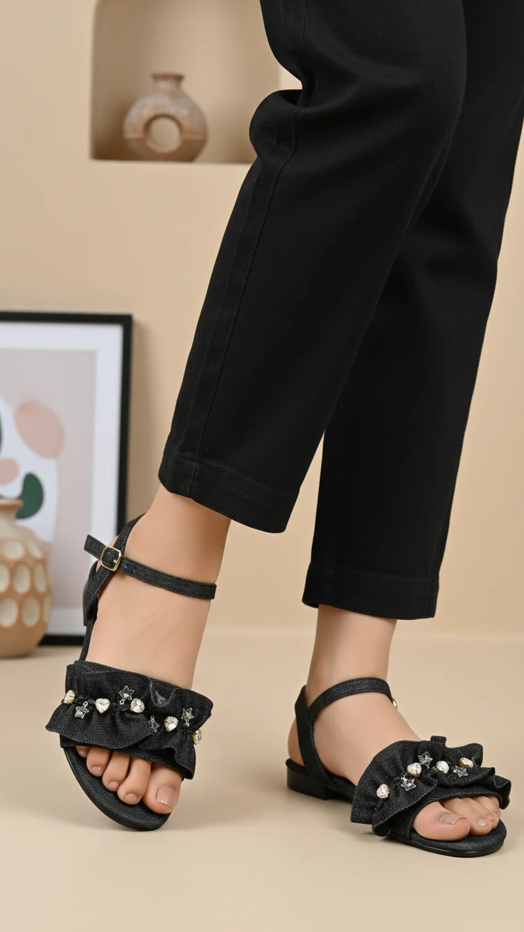 Black Formal Sandal FR5400