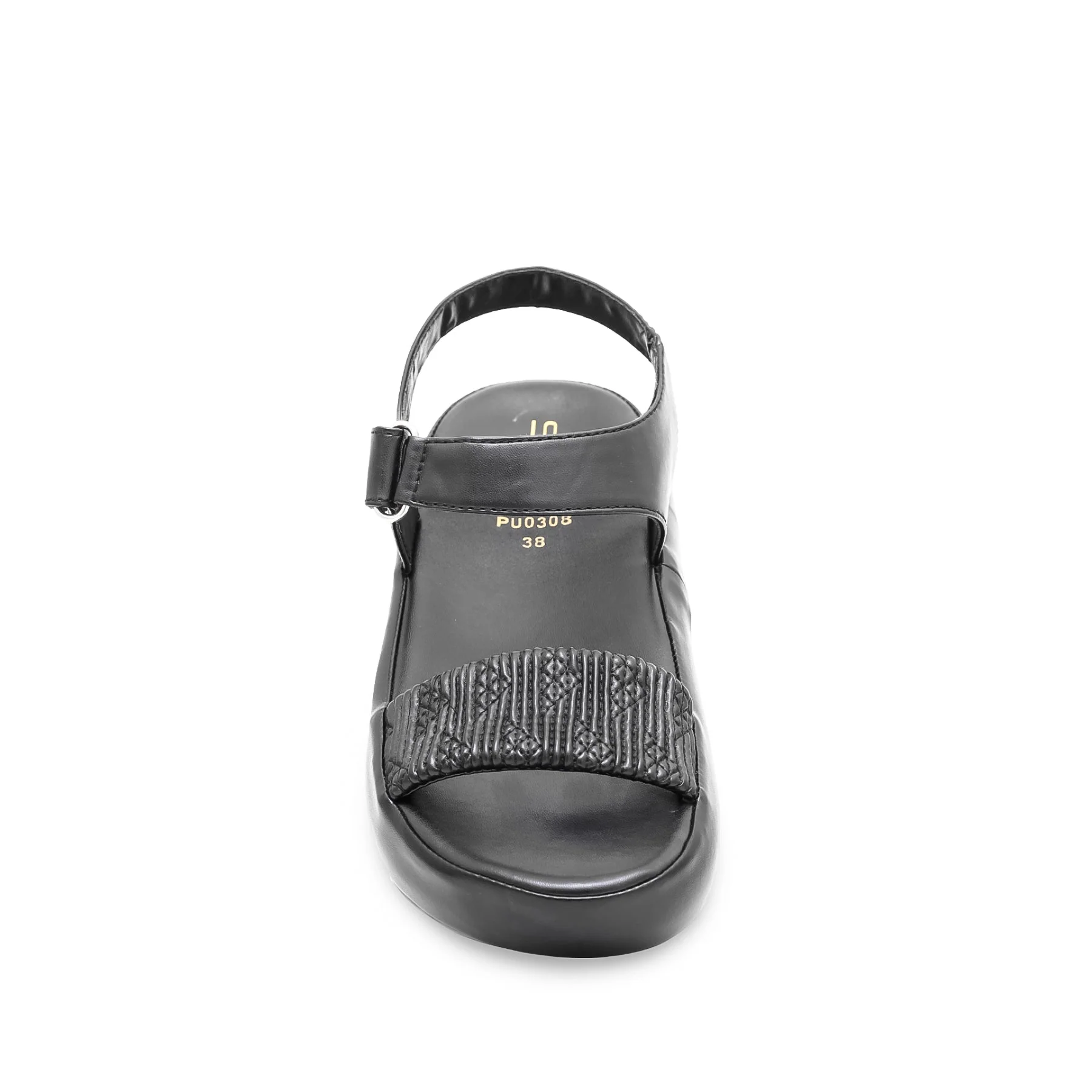 Black Formal Sandal PU0308 - Image 3