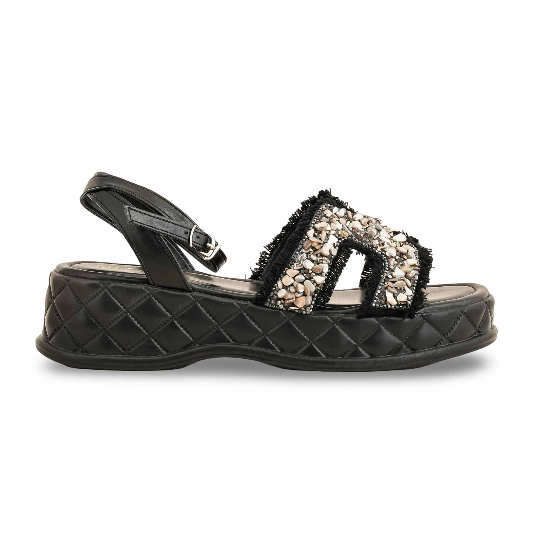 Black Formal Sandal PU0469 - Image 2