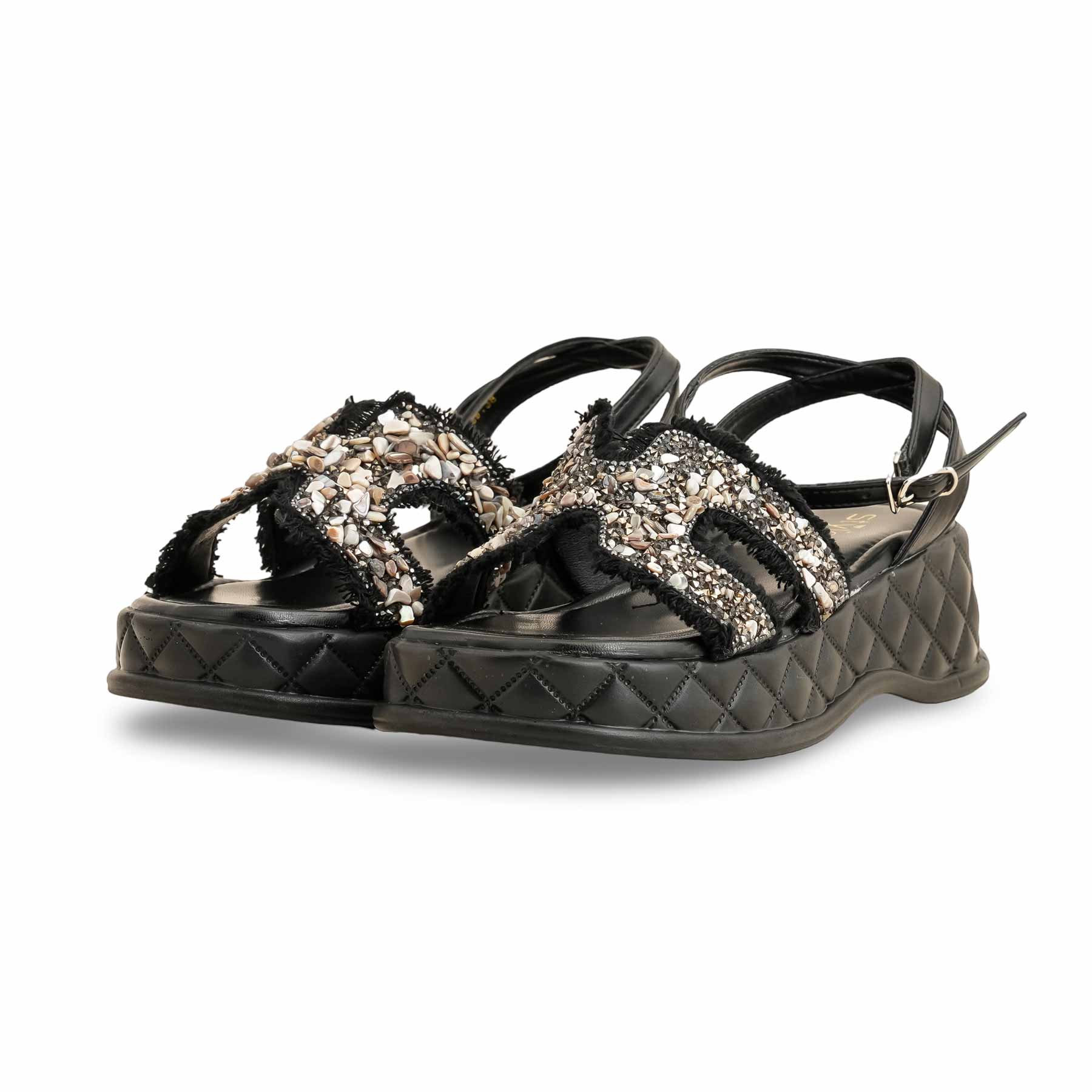 Black Formal Sandal PU0469 - Image 3