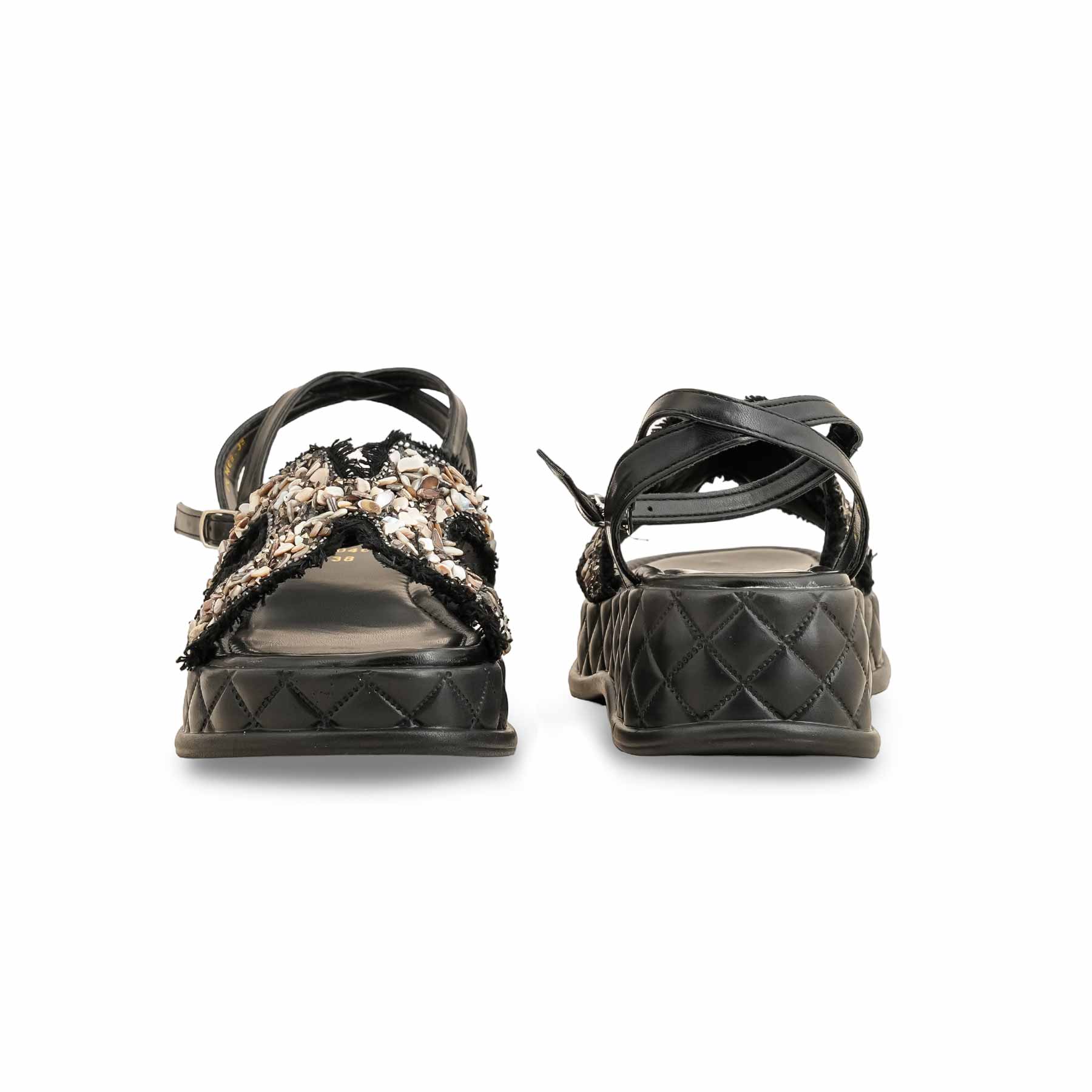 Black Formal Sandal PU0469 - Image 4