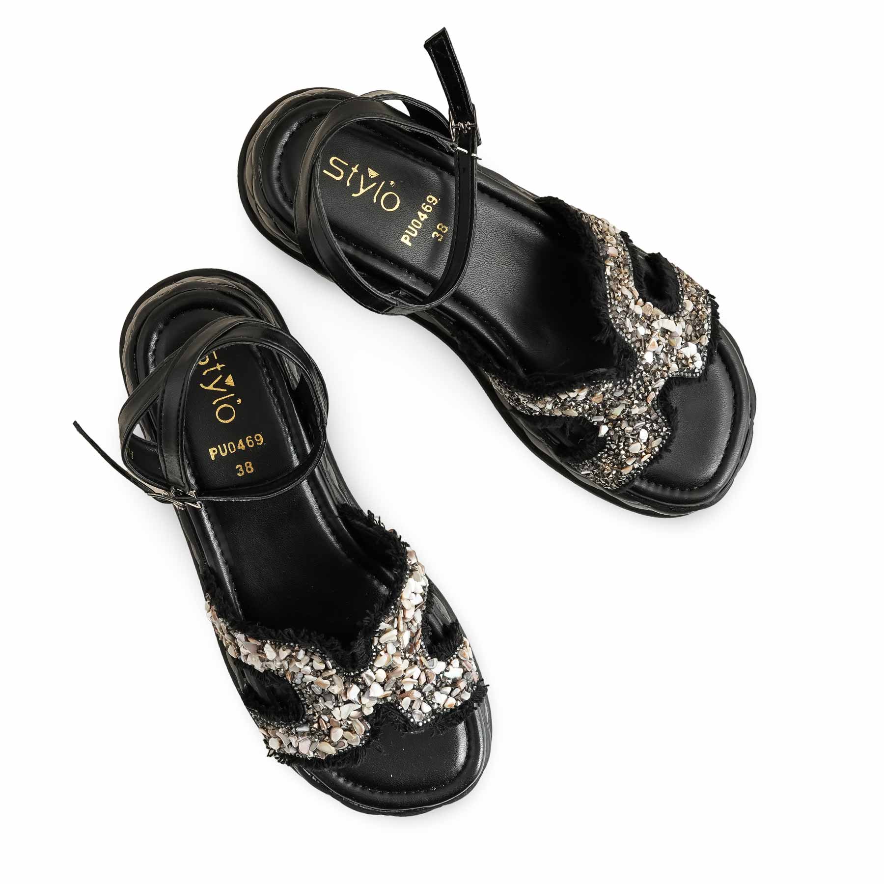 Black Formal Sandal PU0469 - Image 5