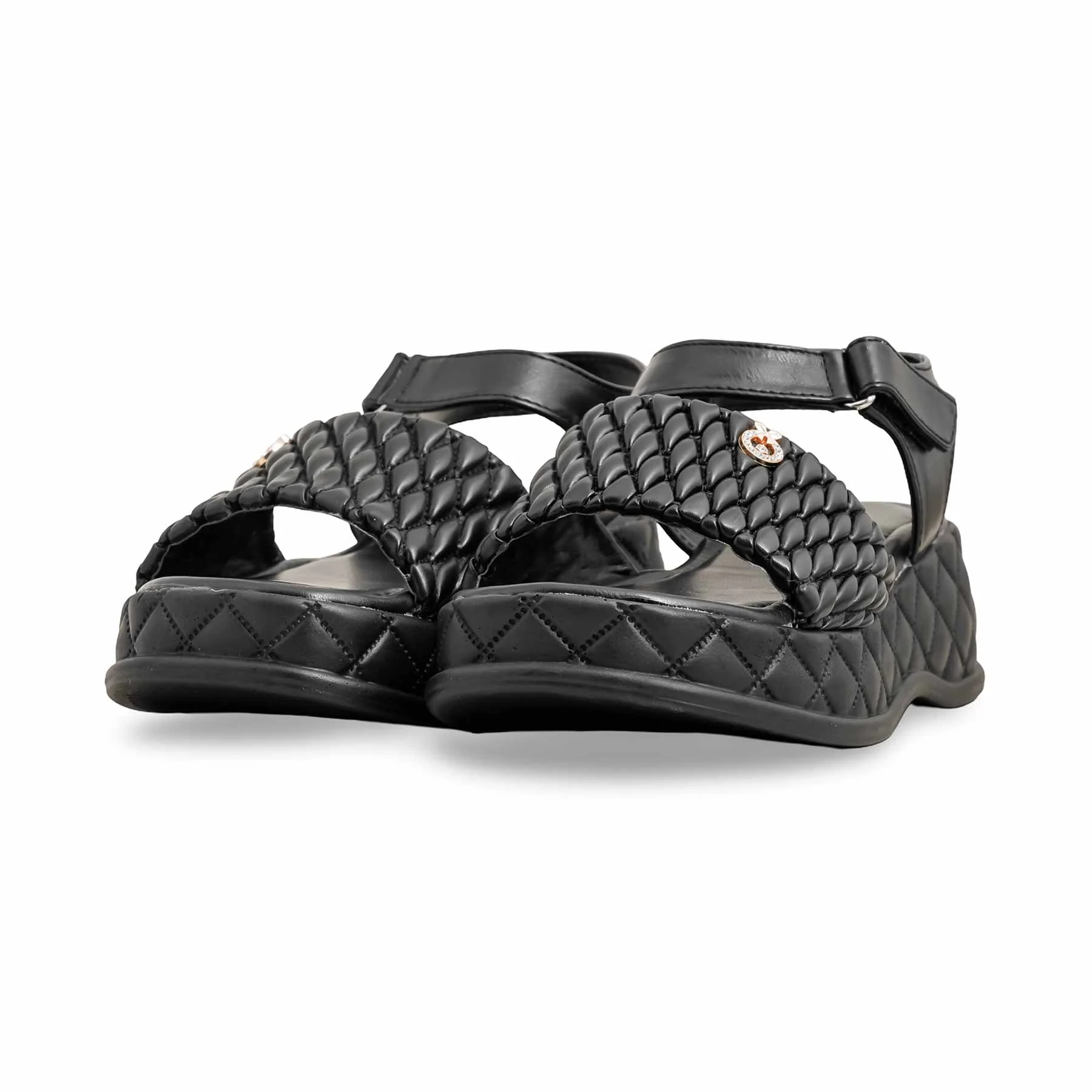 Black Formal Sandal PU0571 - Image 3
