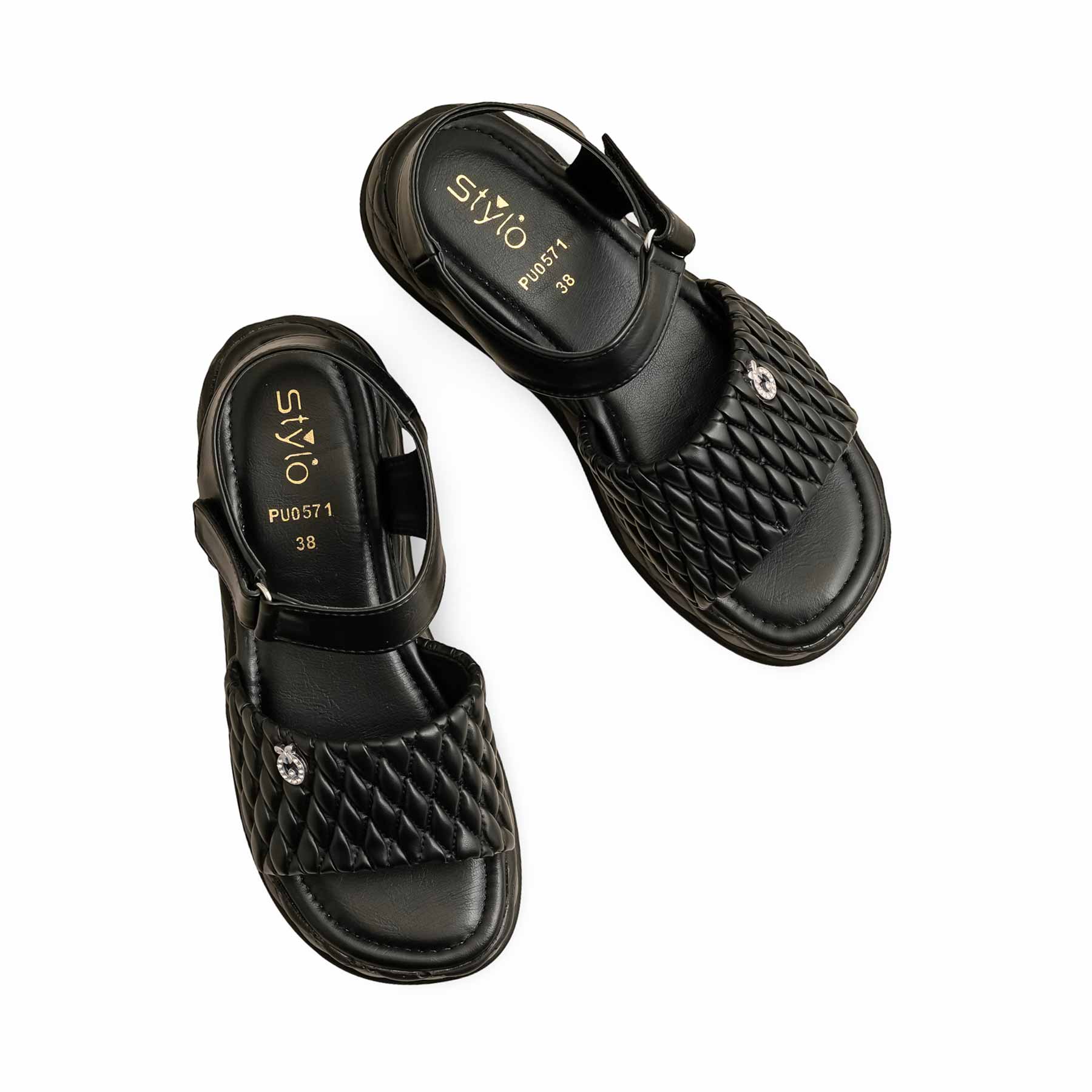 Black Formal Sandal PU0571 - Image 5