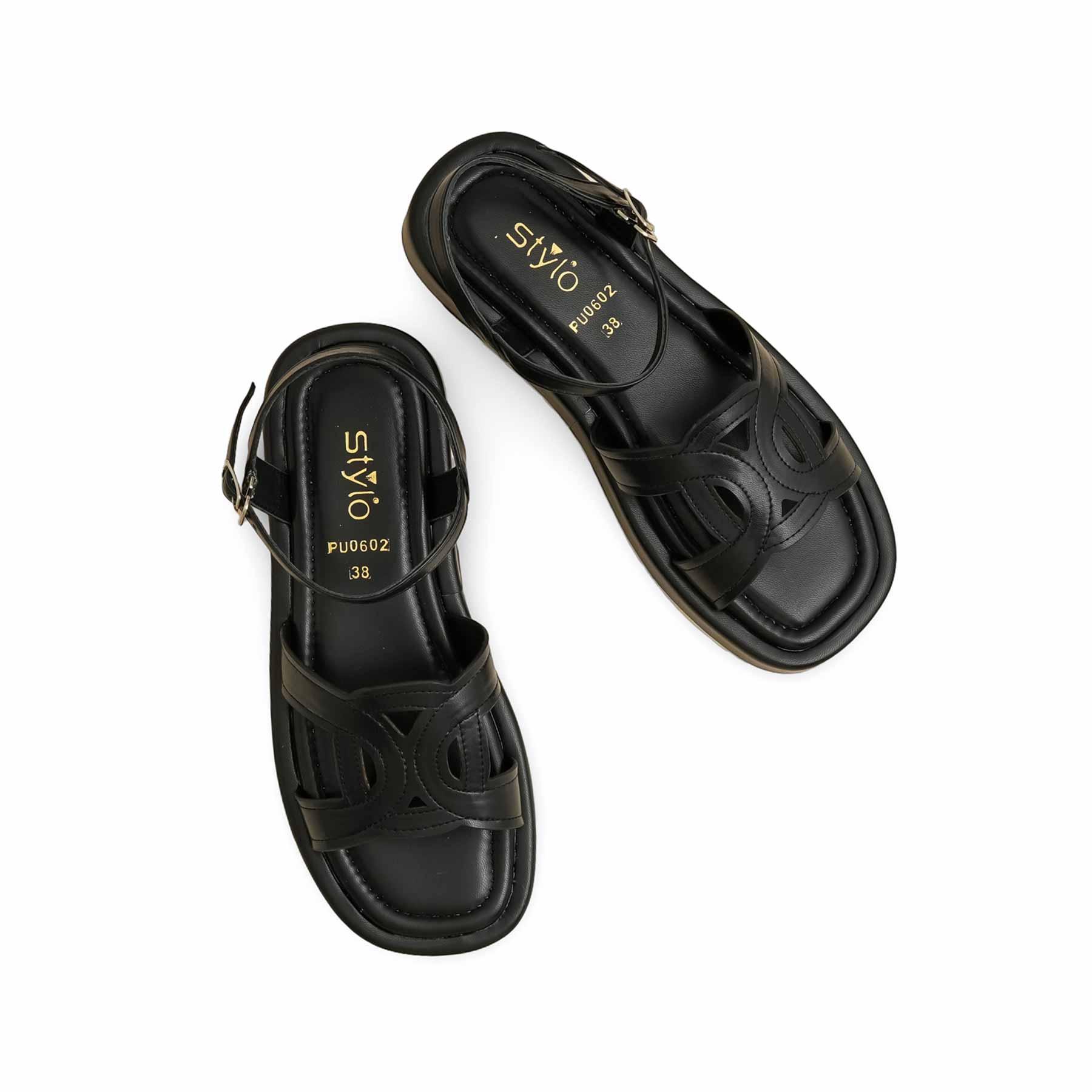 Black Formal Sandal PU0602 - Image 5
