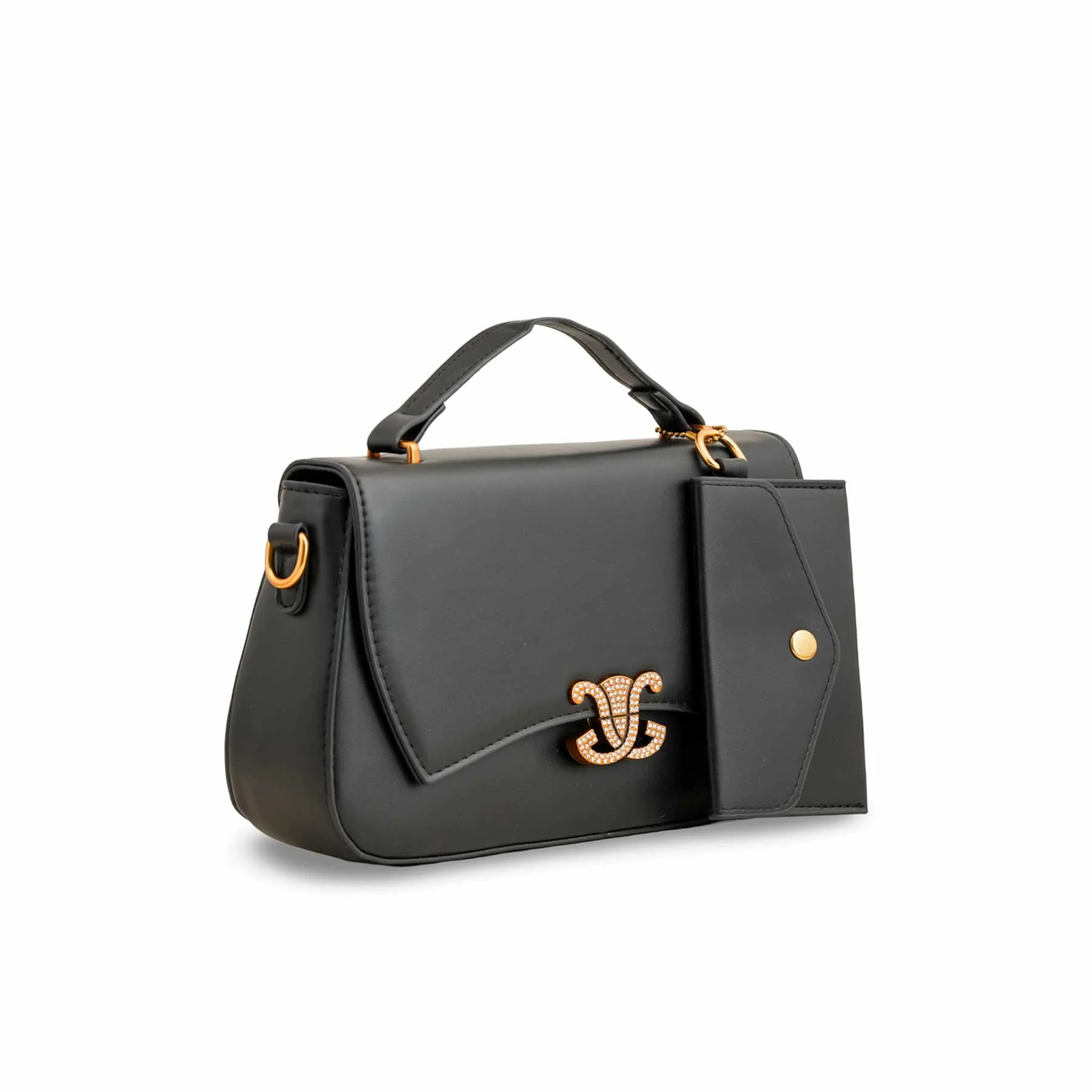 Black Formal Shoulder Bag For Ladies P36140 - Image 2