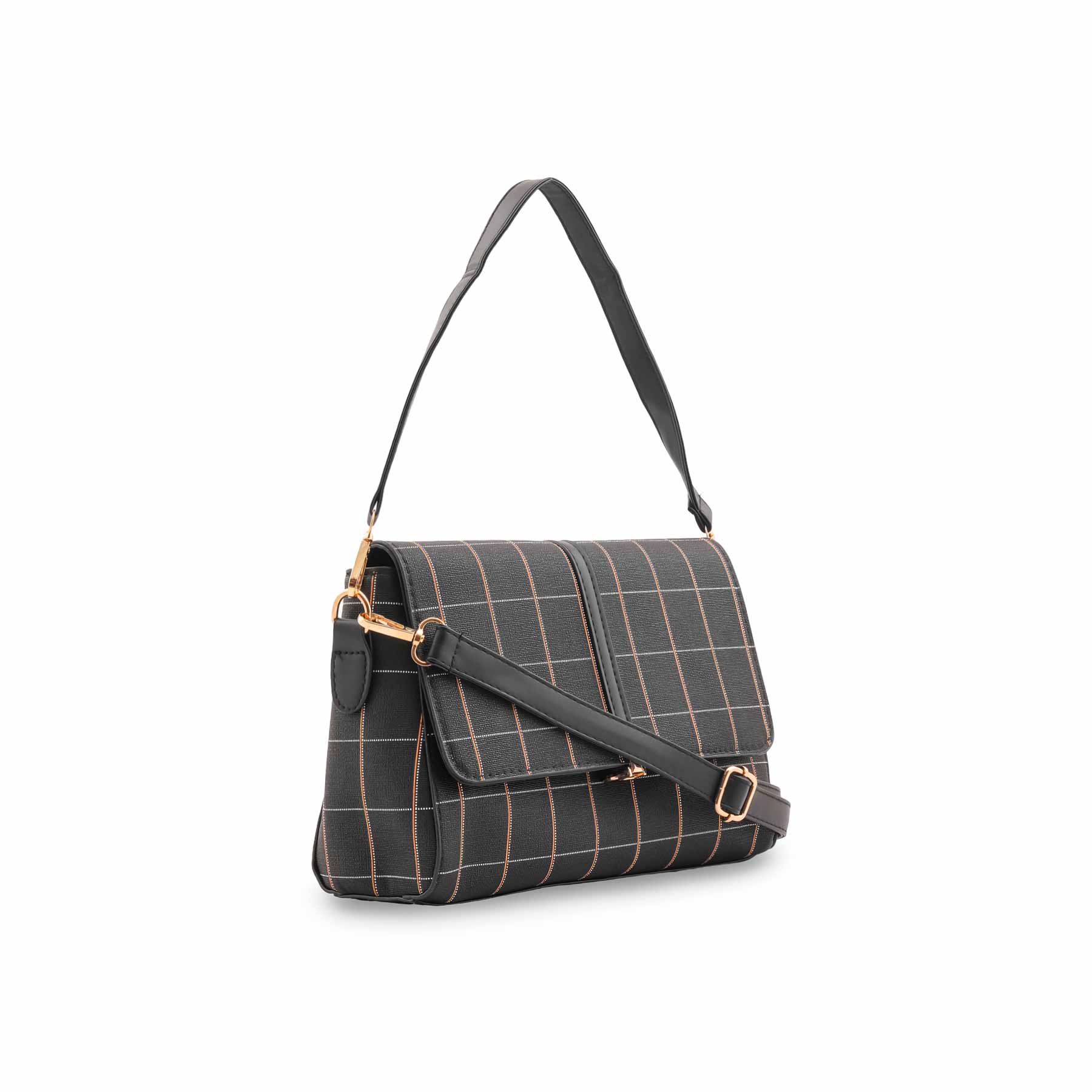 Black Formal Shoulder Bag For Ladies P36541 - Image 3