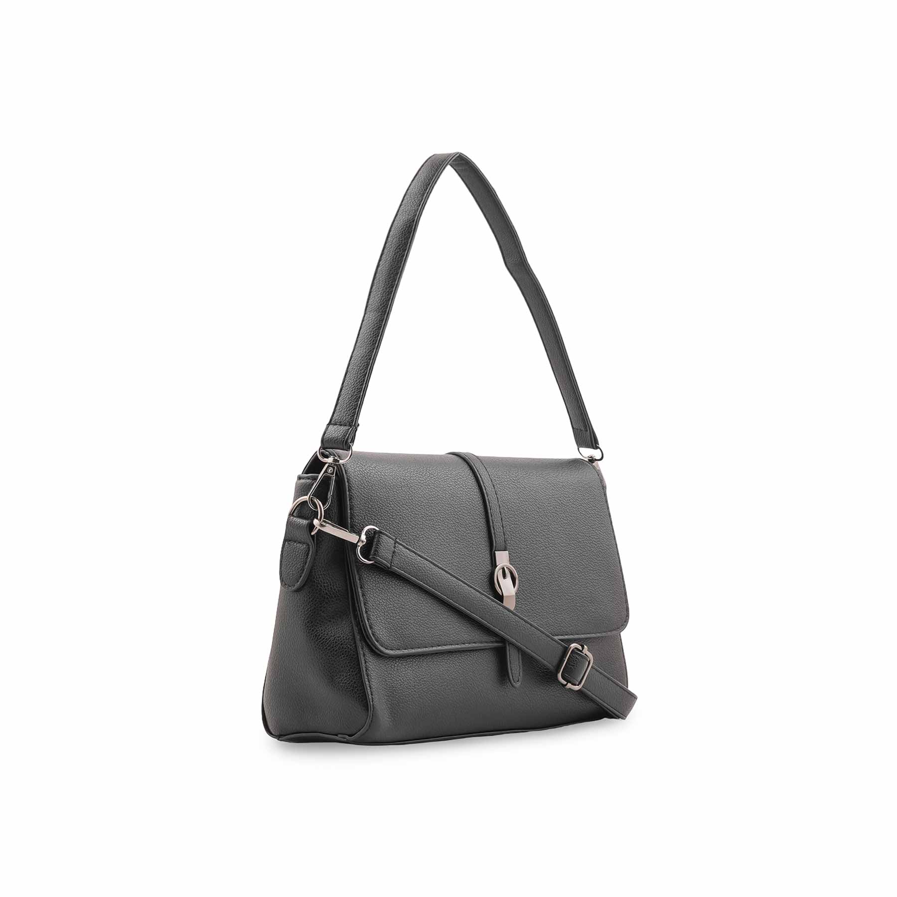 Black Formal Shoulder Bag For Ladies P36546 - Image 3
