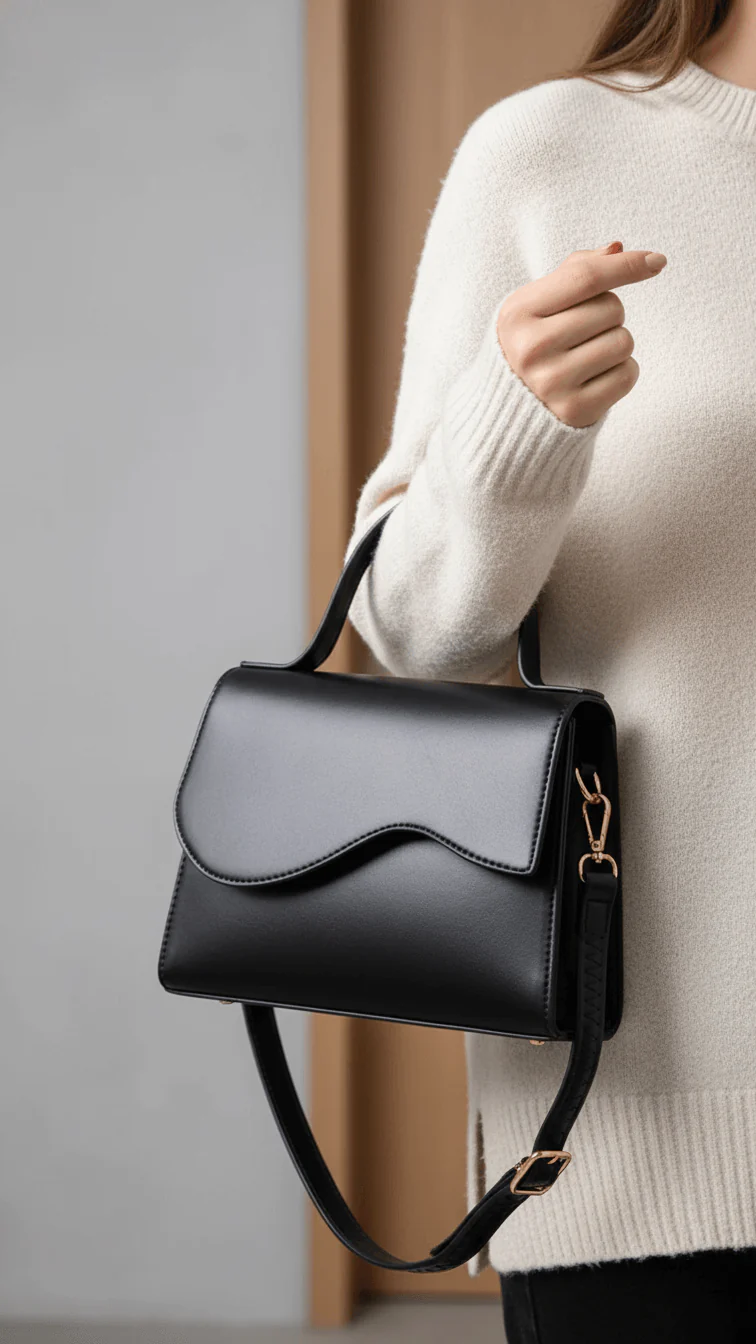 Black Formal Shoulder Bag For Ladies P55839