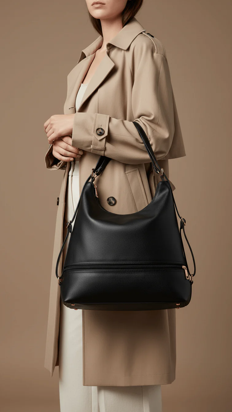 Black Formal Shoulder Bag For Ladies P55891