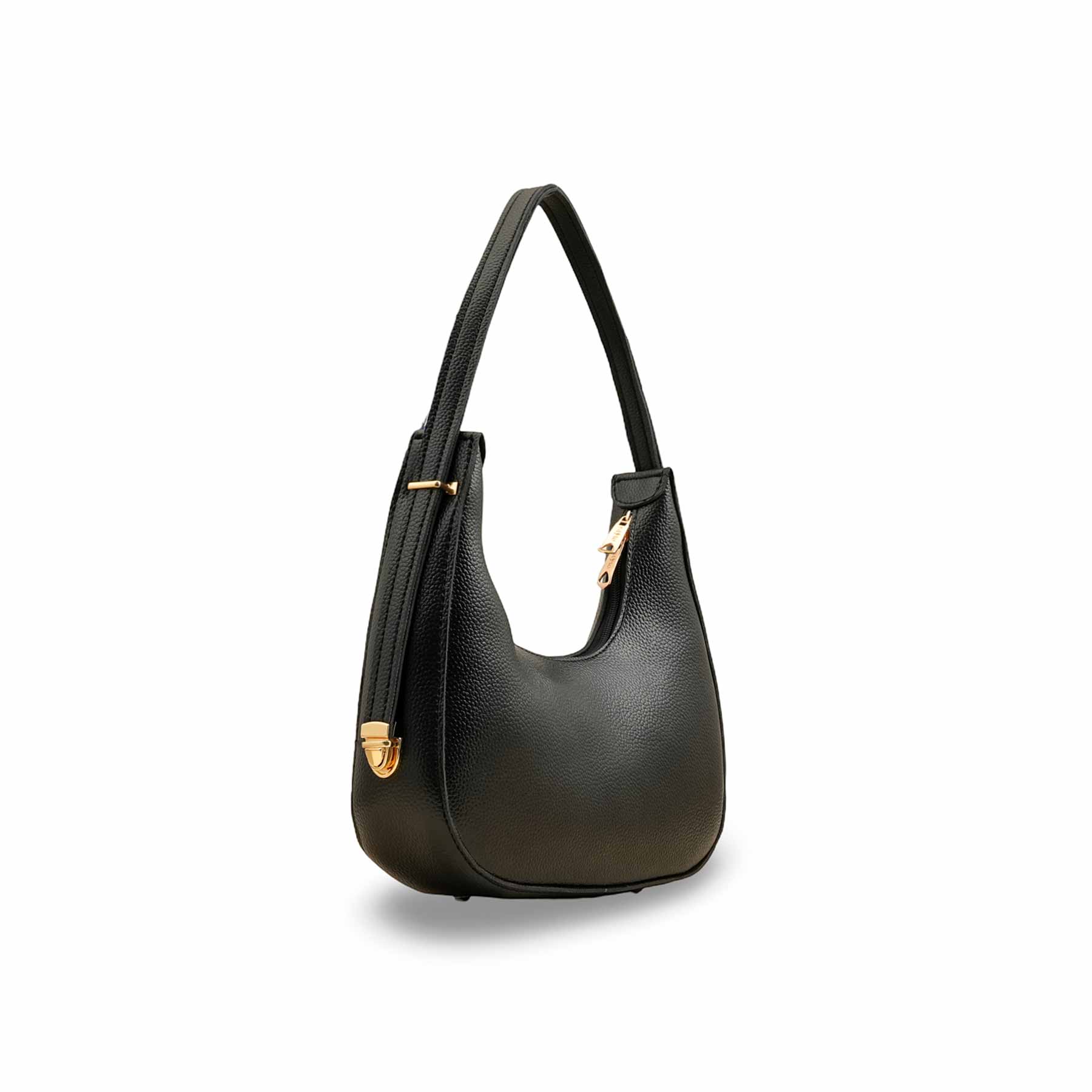 Black Formal Shoulder Bag For Ladies P56244 - Image 2