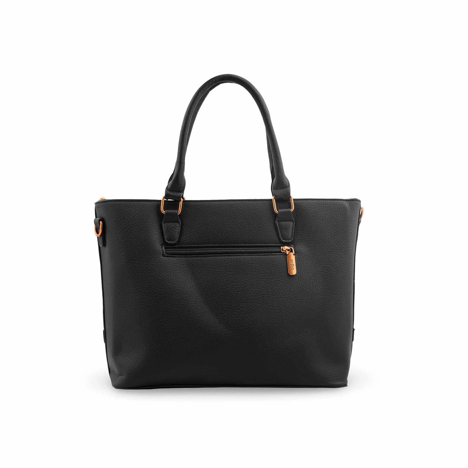 Black Formal Shoulder Bag For Women P36602 - Image 4