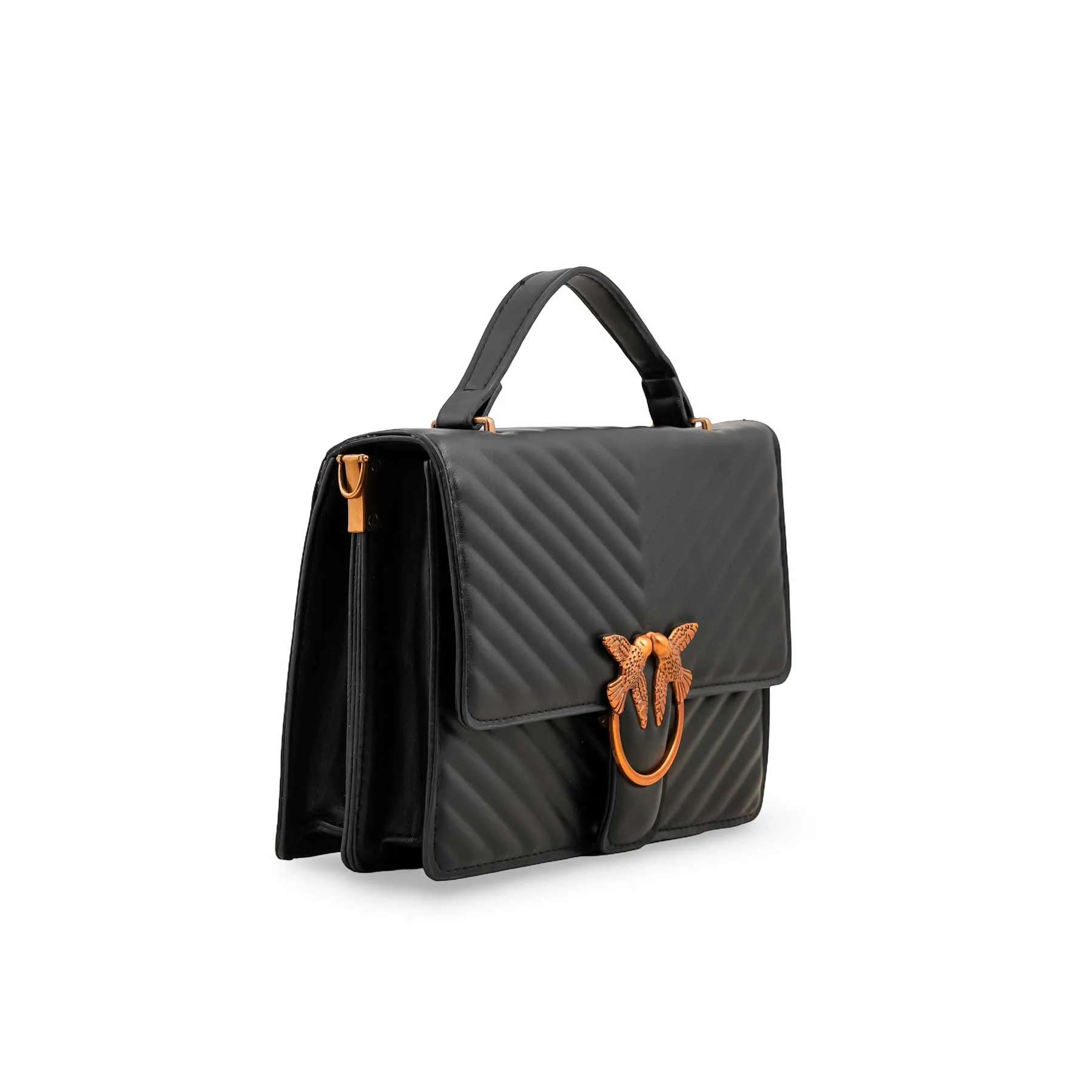 Black Formal Shoulder Bag P36143 - Image 2