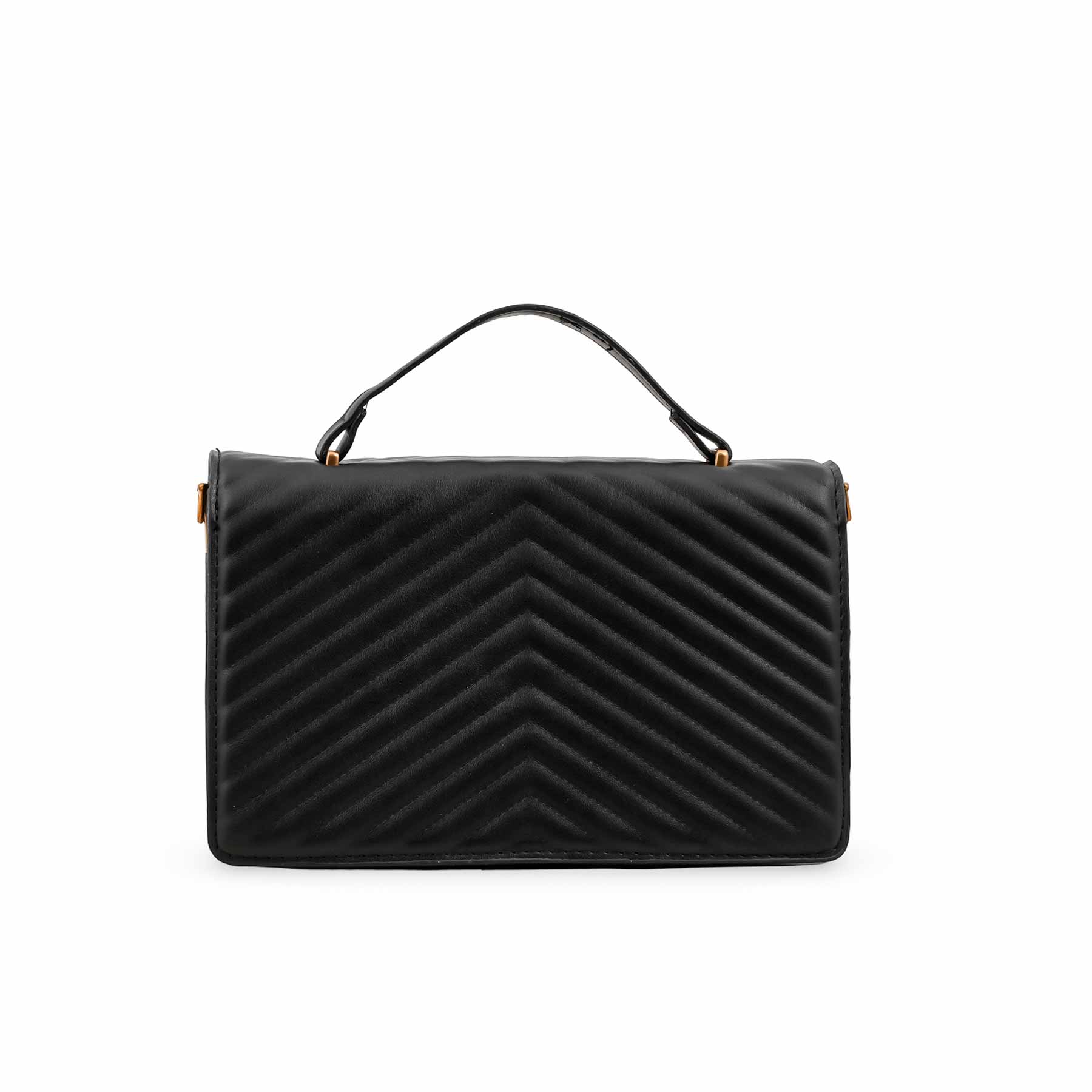 Black Formal Shoulder Bag P36143 - Image 3