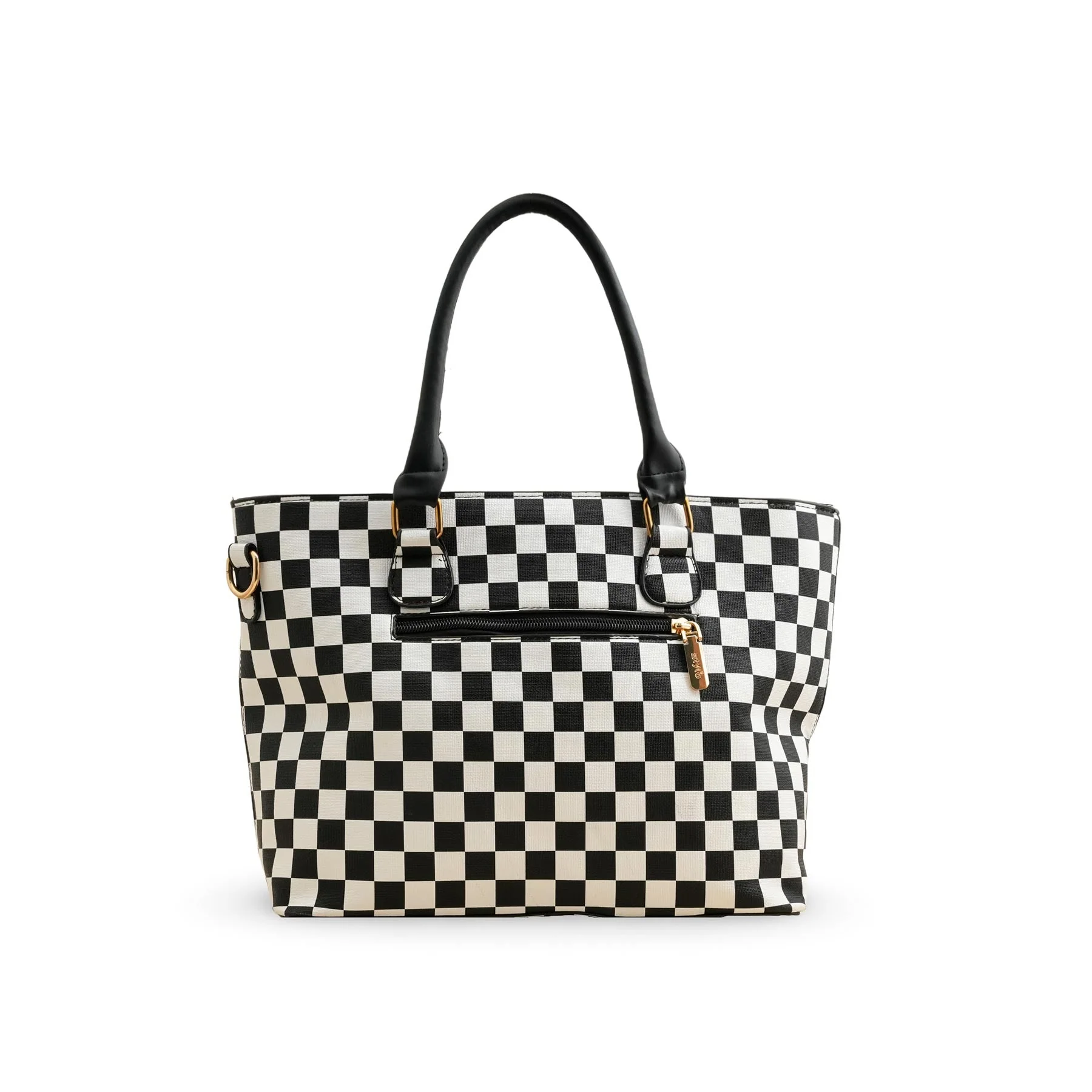 Black Formal Shoulder Bag P36175 - Image 4