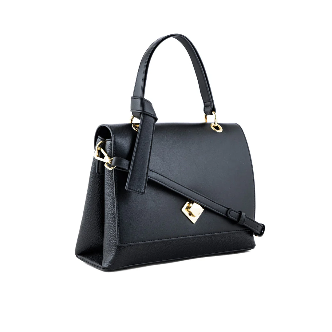 Black Formal Shoulder Bag P36338 - Image 2