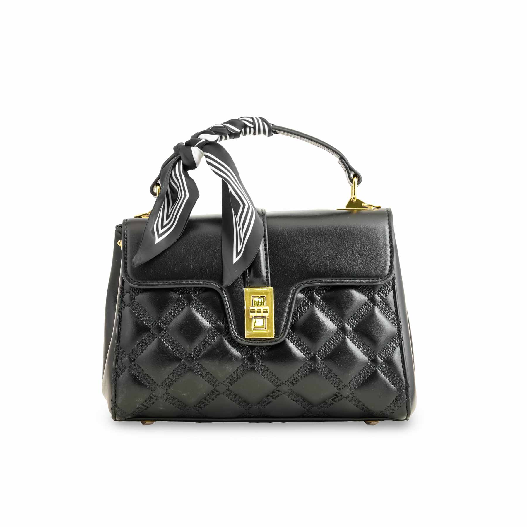 Black Formal Shoulder Bag P36340 - Image 2