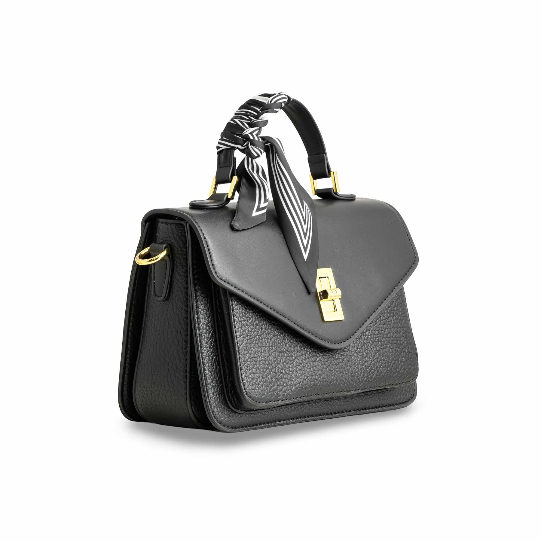 Black Formal Shoulder Bag P36344 - Image 2