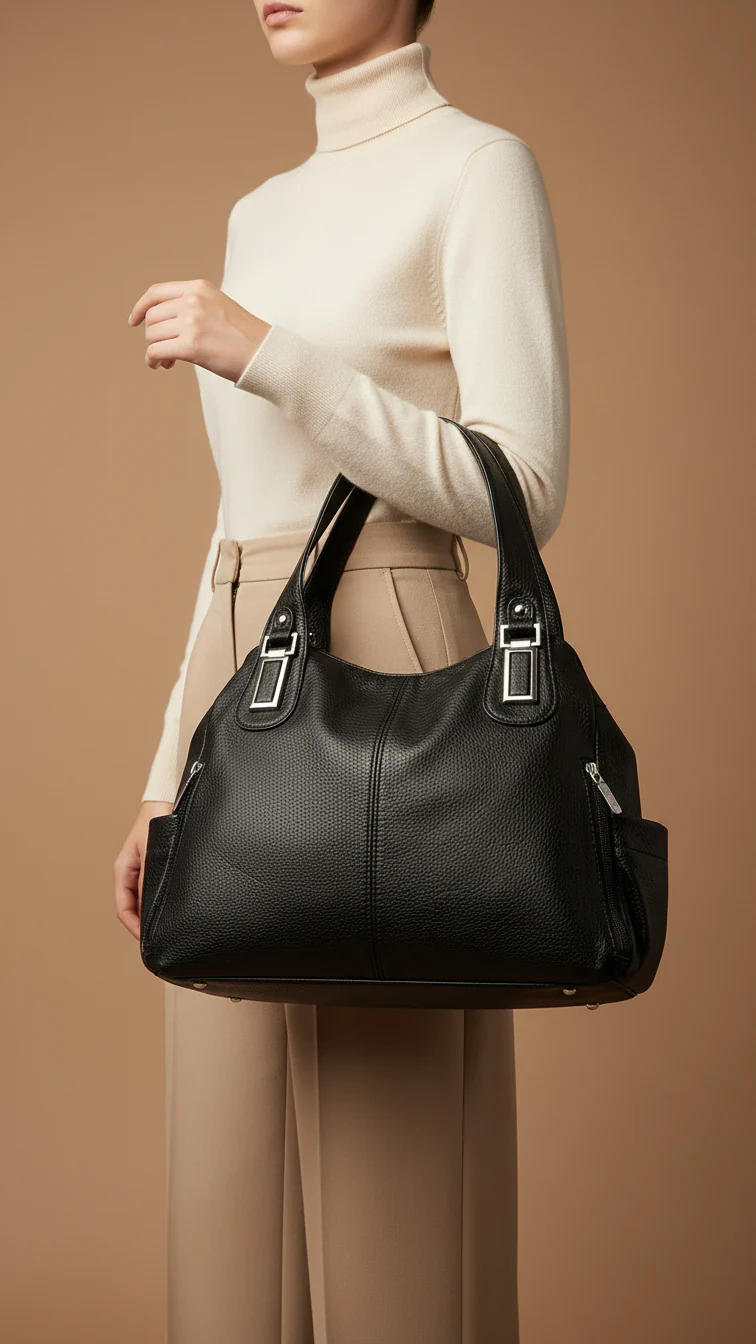 Black Formal Shoulder Bag P36352