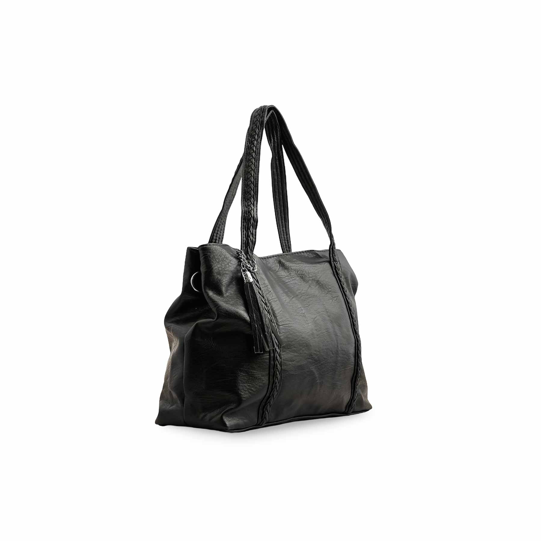 Black Formal Shoulder Bag P36354 - Image 3